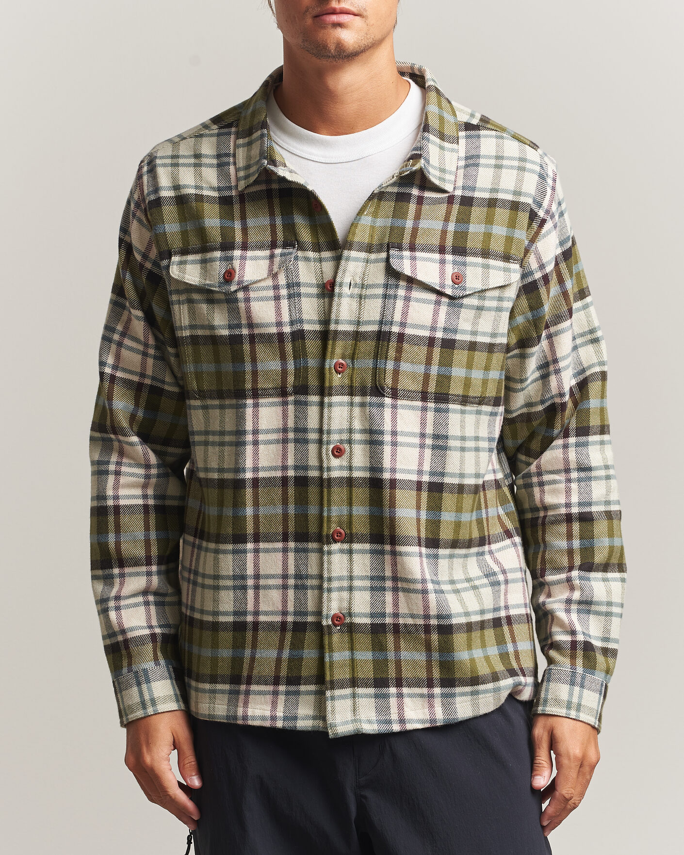 Heren | Overhemden | Patagonia | Fjord Flannel Shirt Weathered Stone