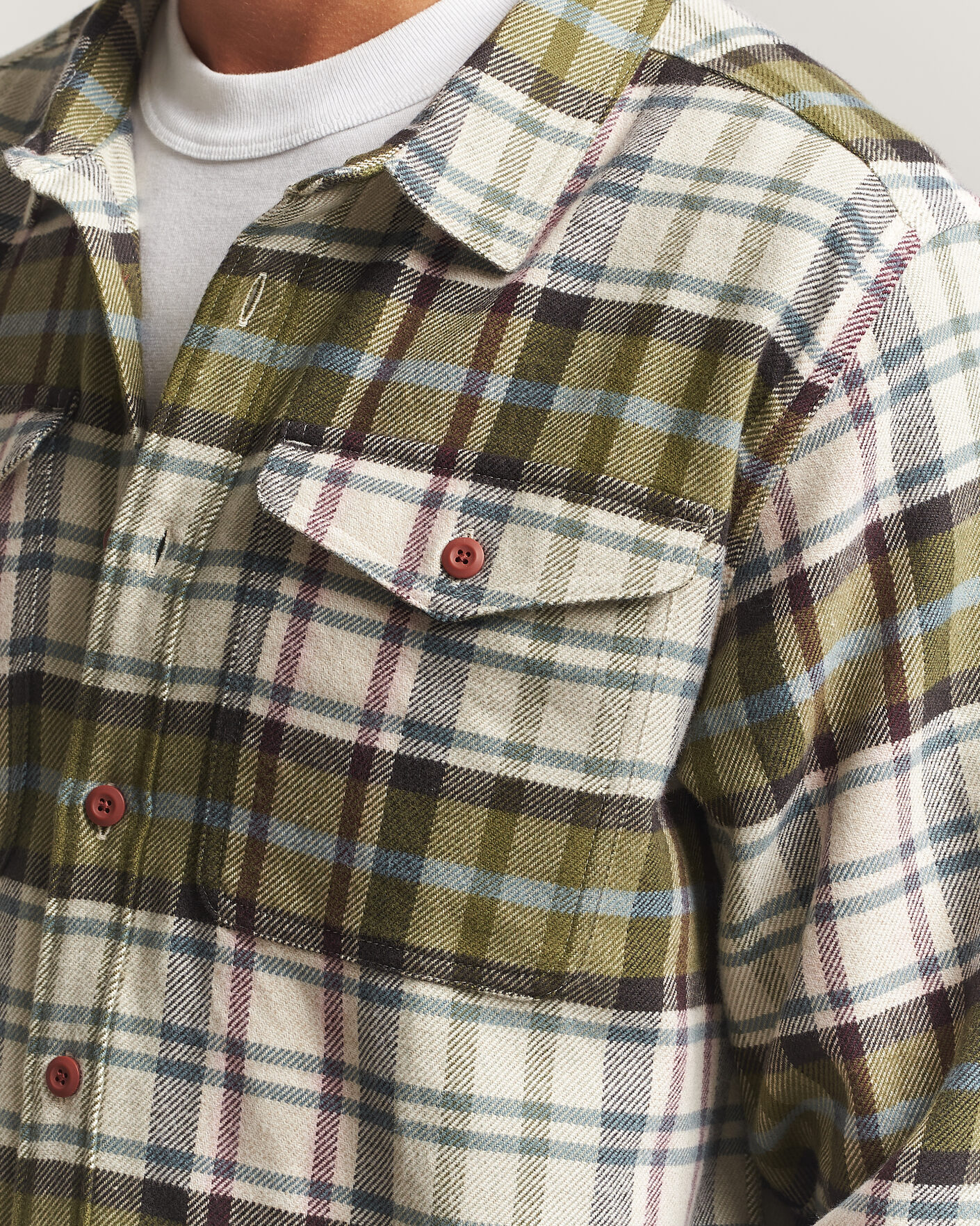 Heren | Overhemden | Patagonia | Fjord Flannel Shirt Weathered Stone