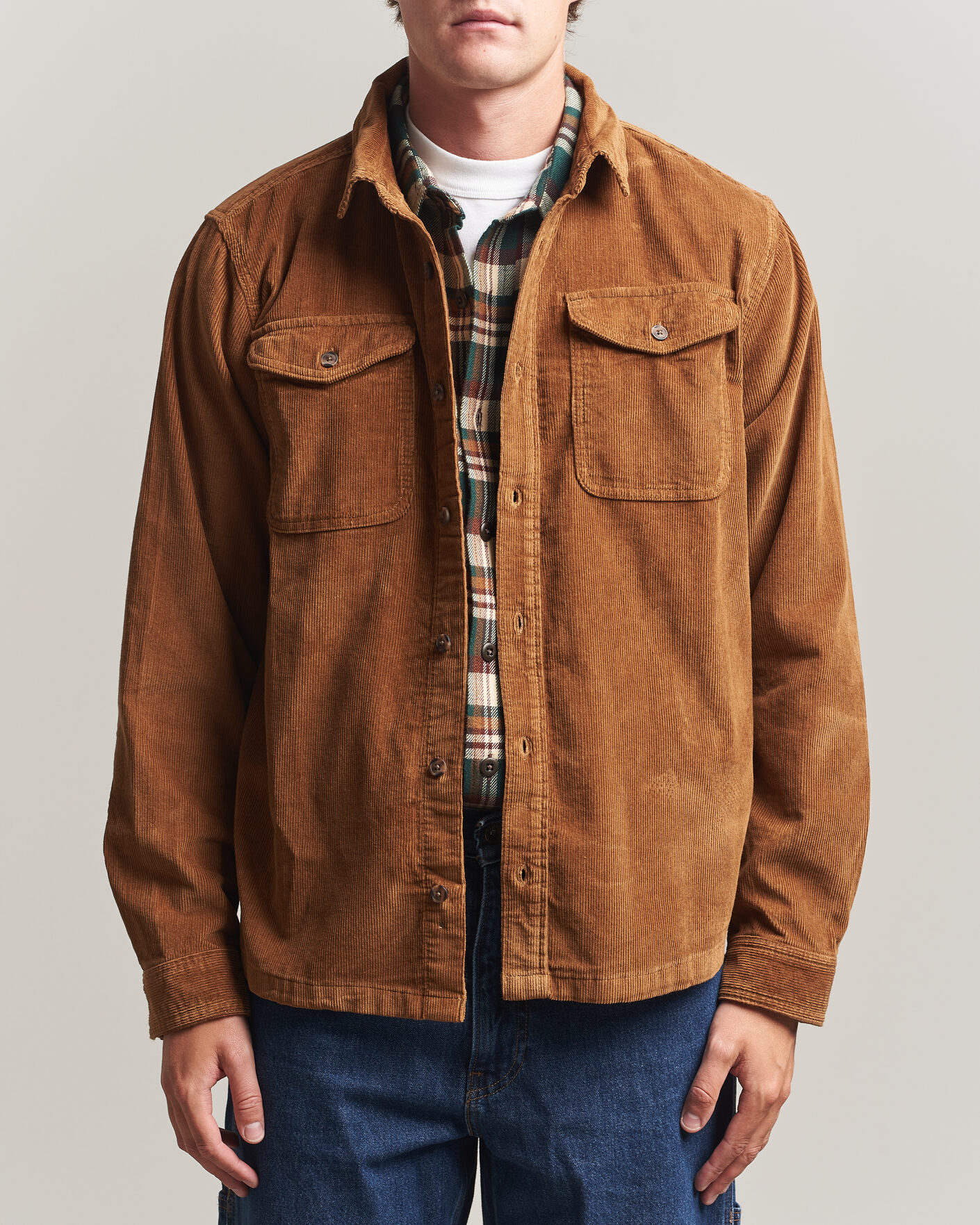 Heren | Overhemden | Patagonia | Corduroy Shirt Deer Brown