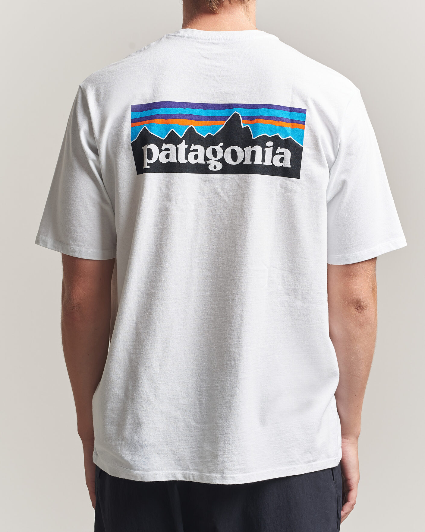 Heren | T-shirts | Patagonia | P-6 Logo Responsibili T-Shirt Fiber White