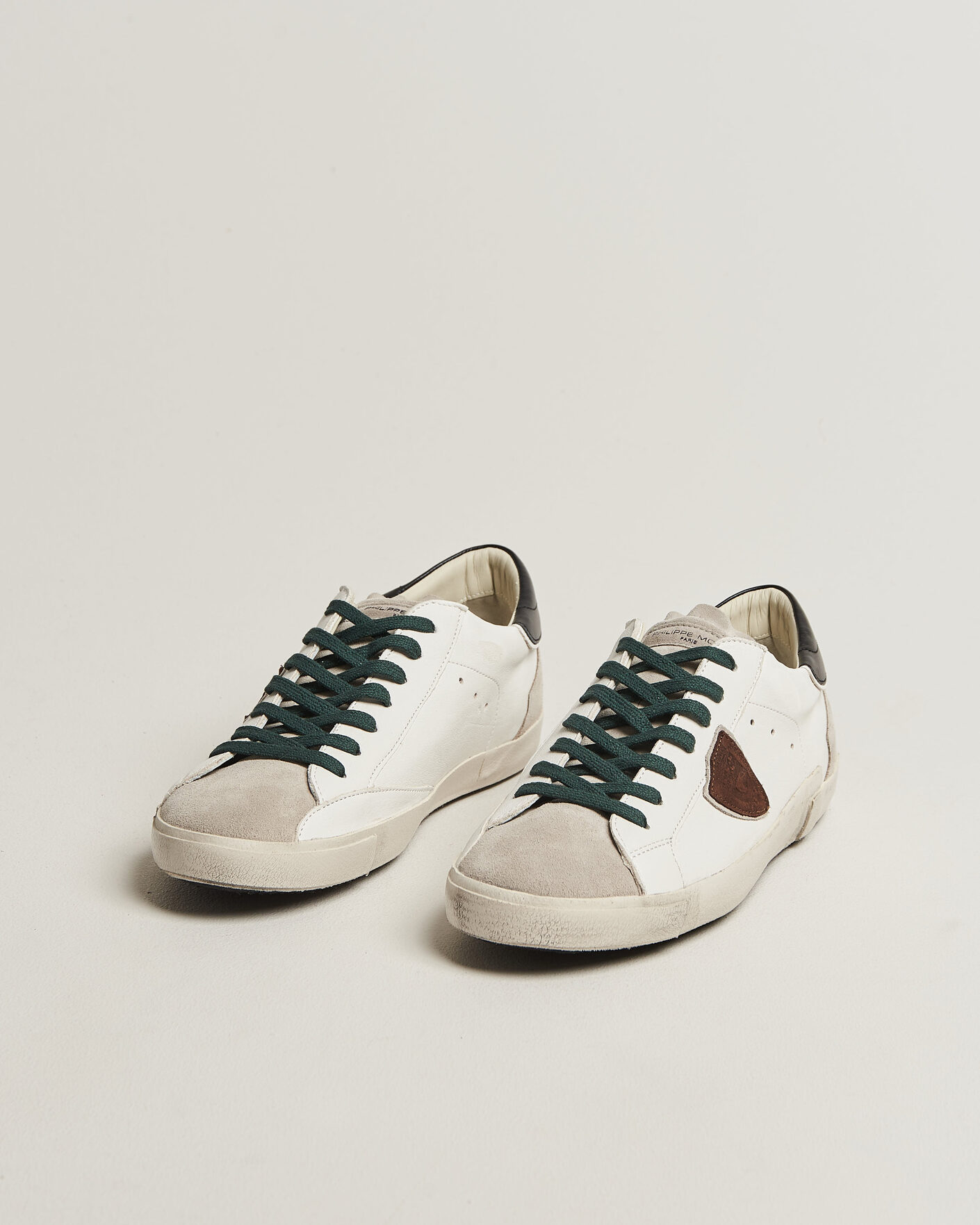 Heren | Sneakers | Philippe Model | PRSX Low Top Suede Sneaker White/Black