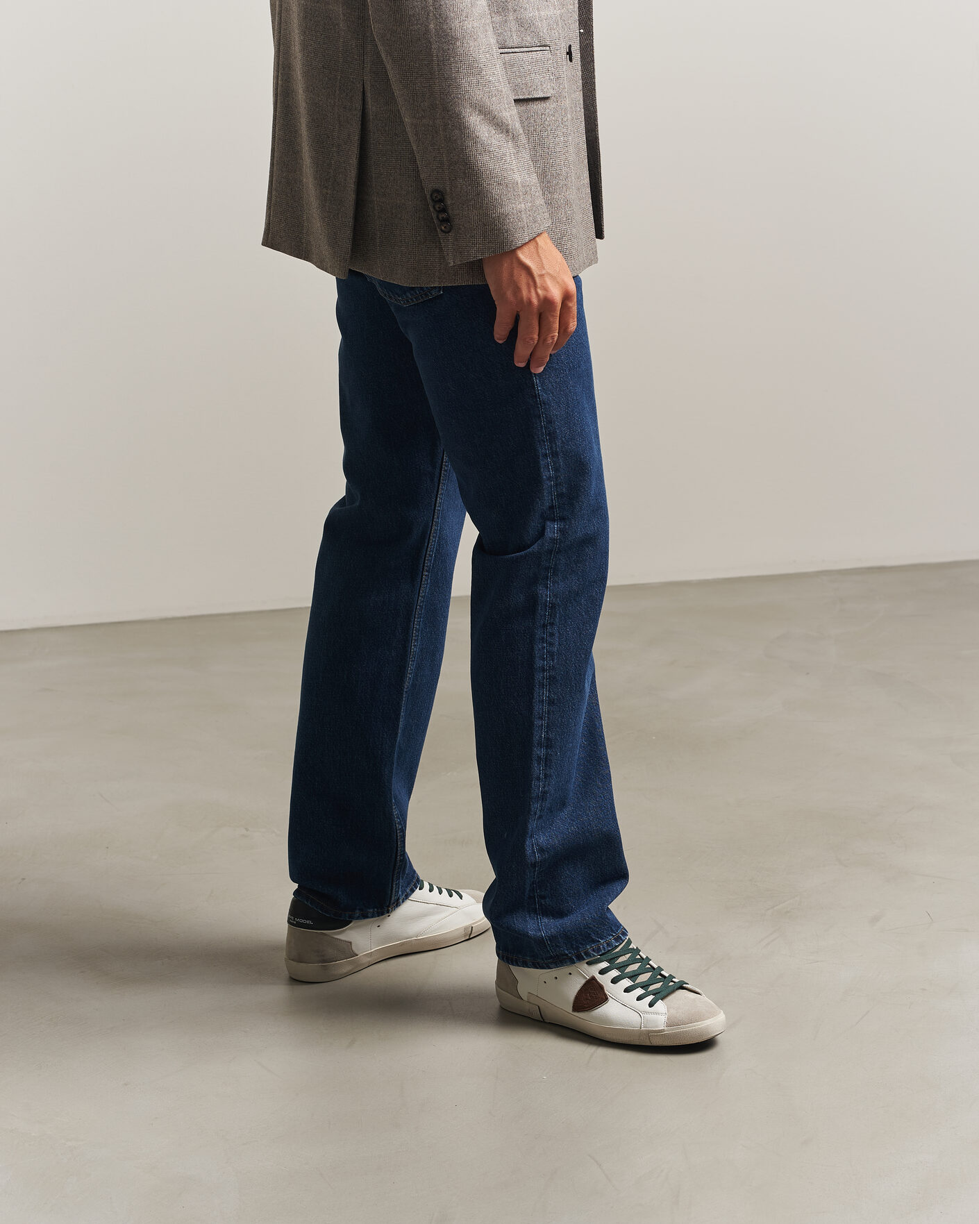 Heren | Sneakers | Philippe Model | PRSX Low Top Suede Sneaker White/Black