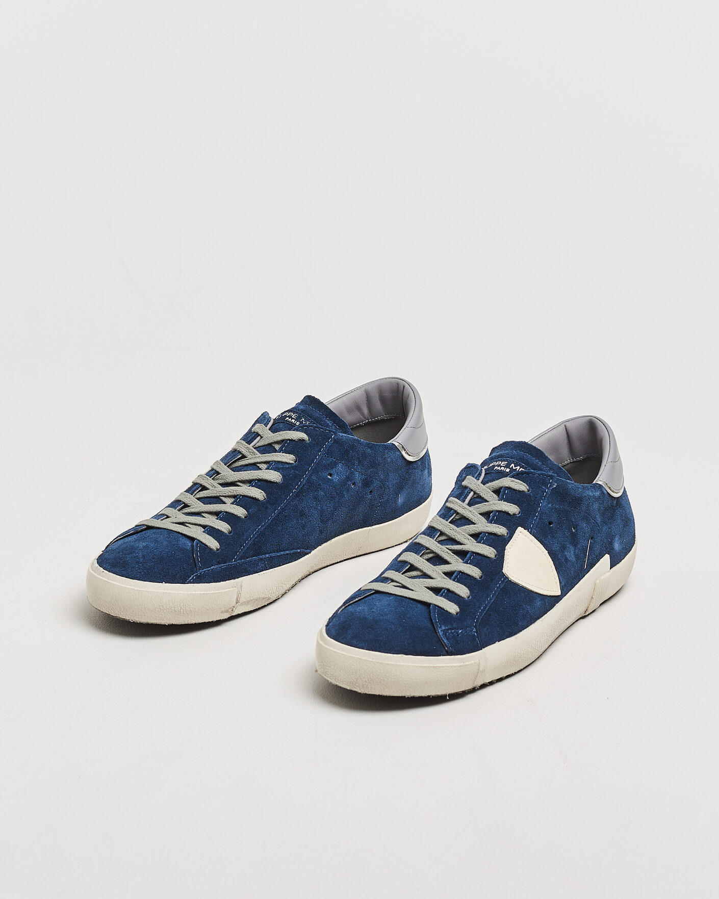 Heren | Sneakers | Philippe Model | PRSX Low Top Suede Sneaker Blue/Grey