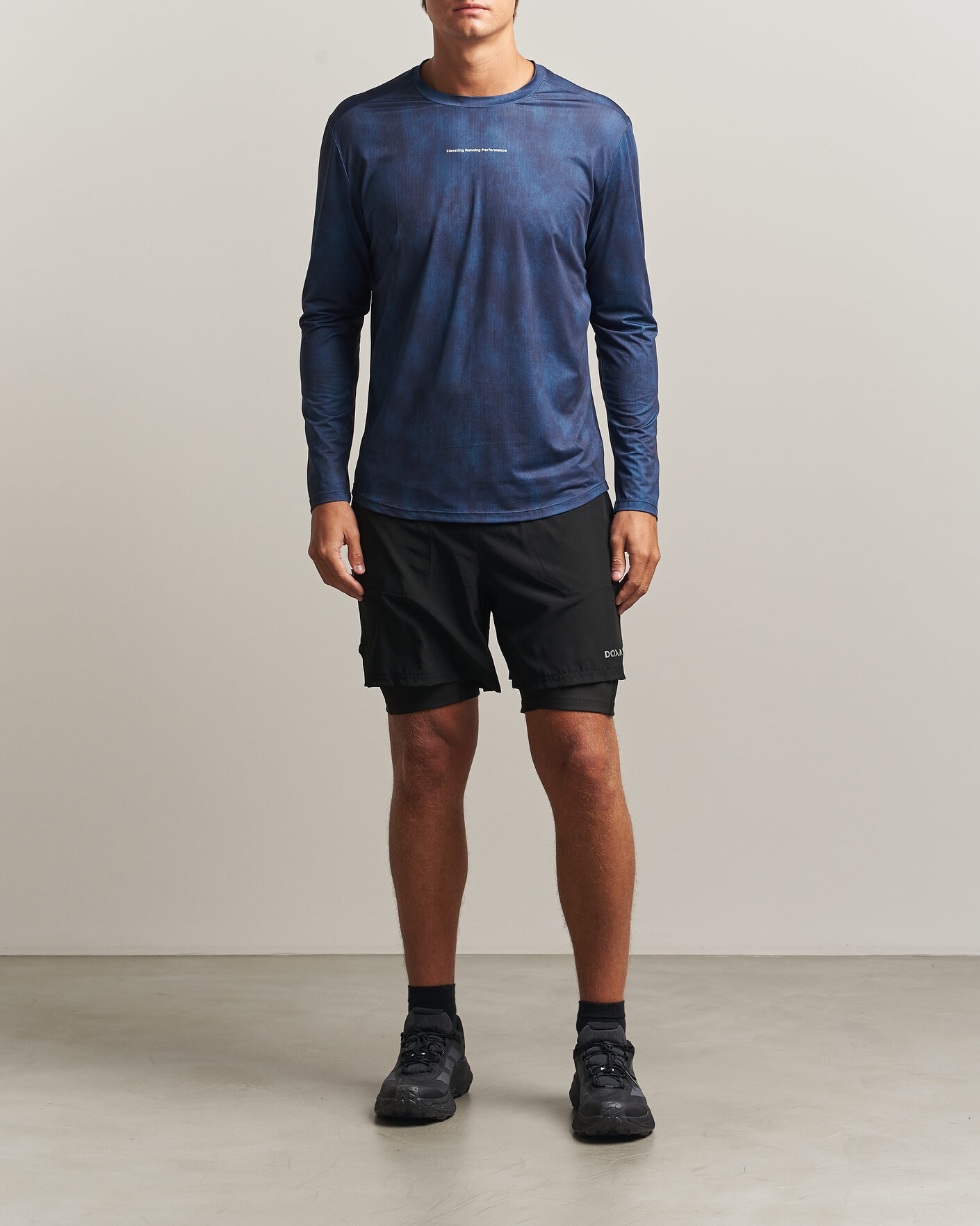 Heren | T-shirts | DOXA | Rerun Long Sleeve T-Shirt Indigo