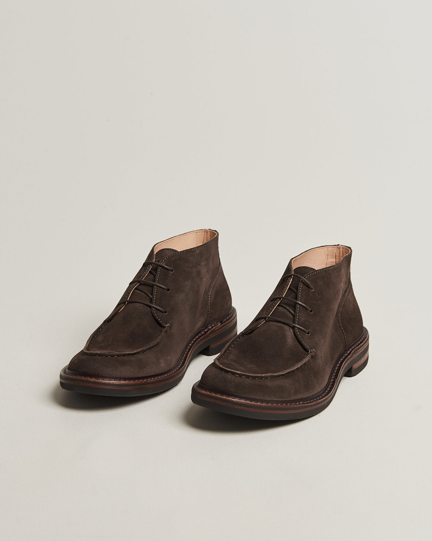 Heren | Laarzen | Astorflex | Deukeflex Dainite Chukka Boot Dark Brown Suede