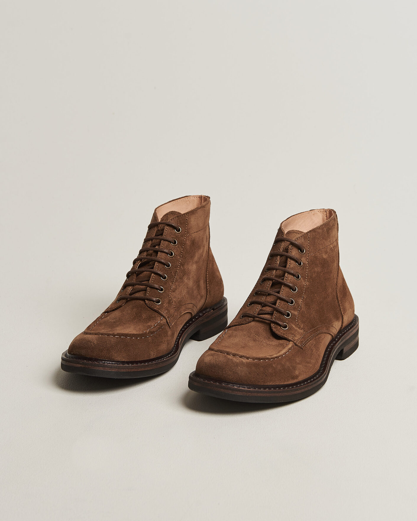 Heren | Laarzen | Astorflex | Nuvoflex Dainite Lace Up Boot Dark Khaki Suede