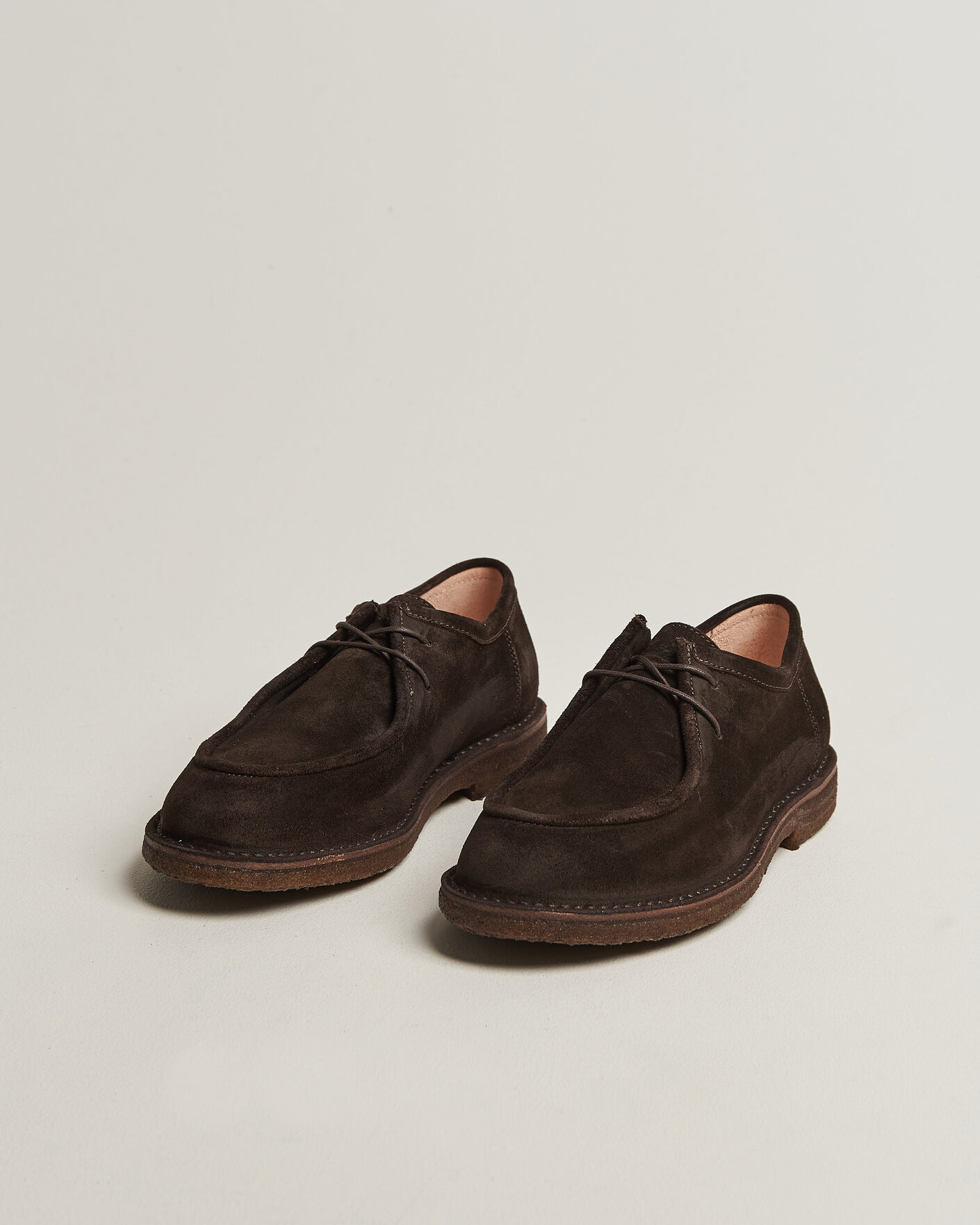 Heren | Derby schoenen | Astorflex | Artflex Moc Toe Dark Brown Suede