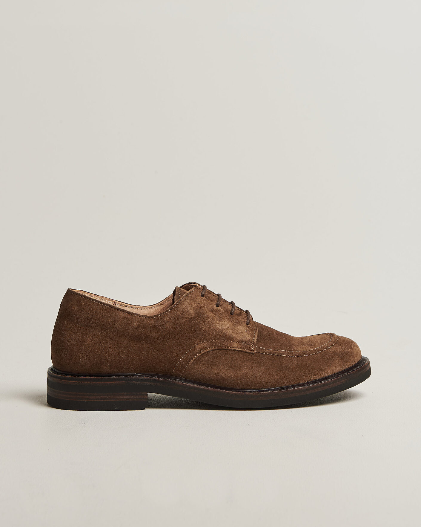 Heren | Derby schoenen | Astorflex | Carlflex Moc Toe Dark Khaki Suede