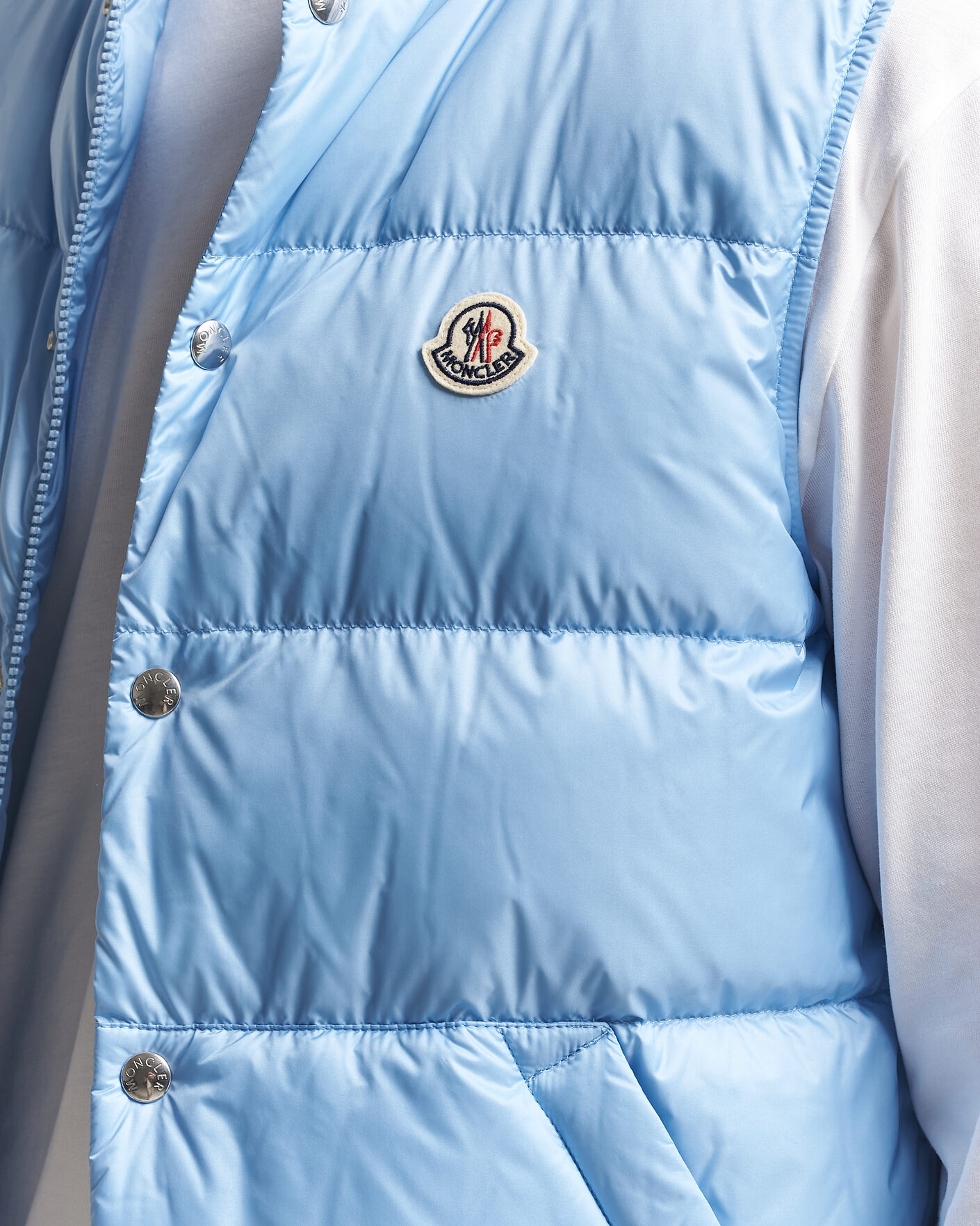 Heren | Gilets | Moncler | Tuquerouye Down Vest Light Blue