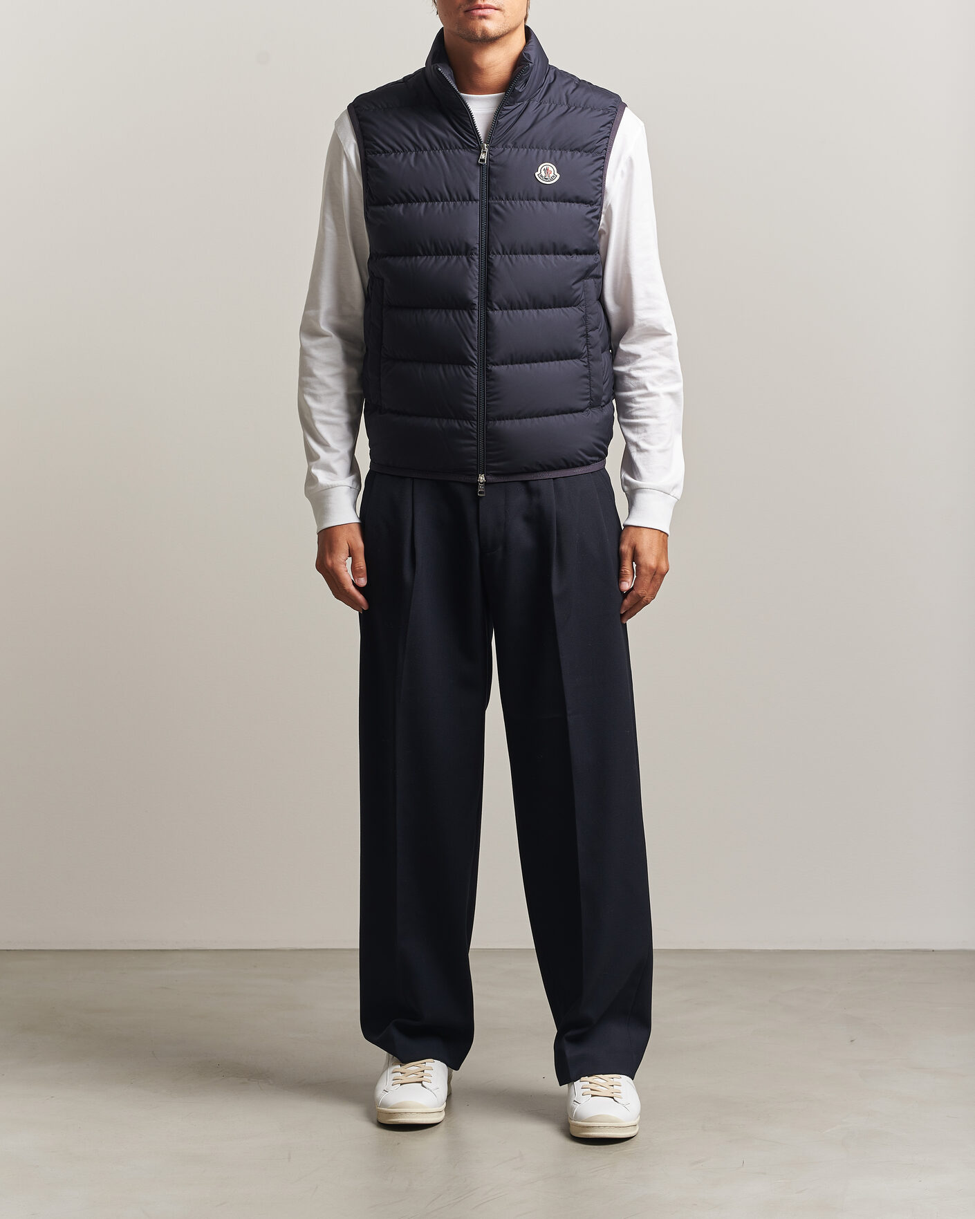 Heren | Gilets | Moncler | Contrin Down Vest Navy