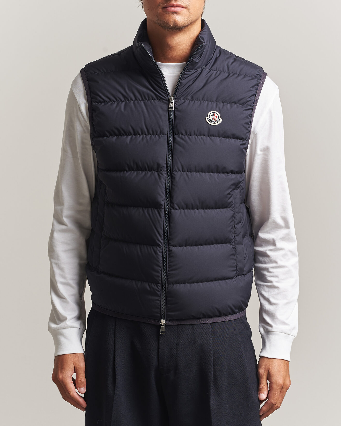 Heren | Gilets | Moncler | Contrin Down Vest Navy