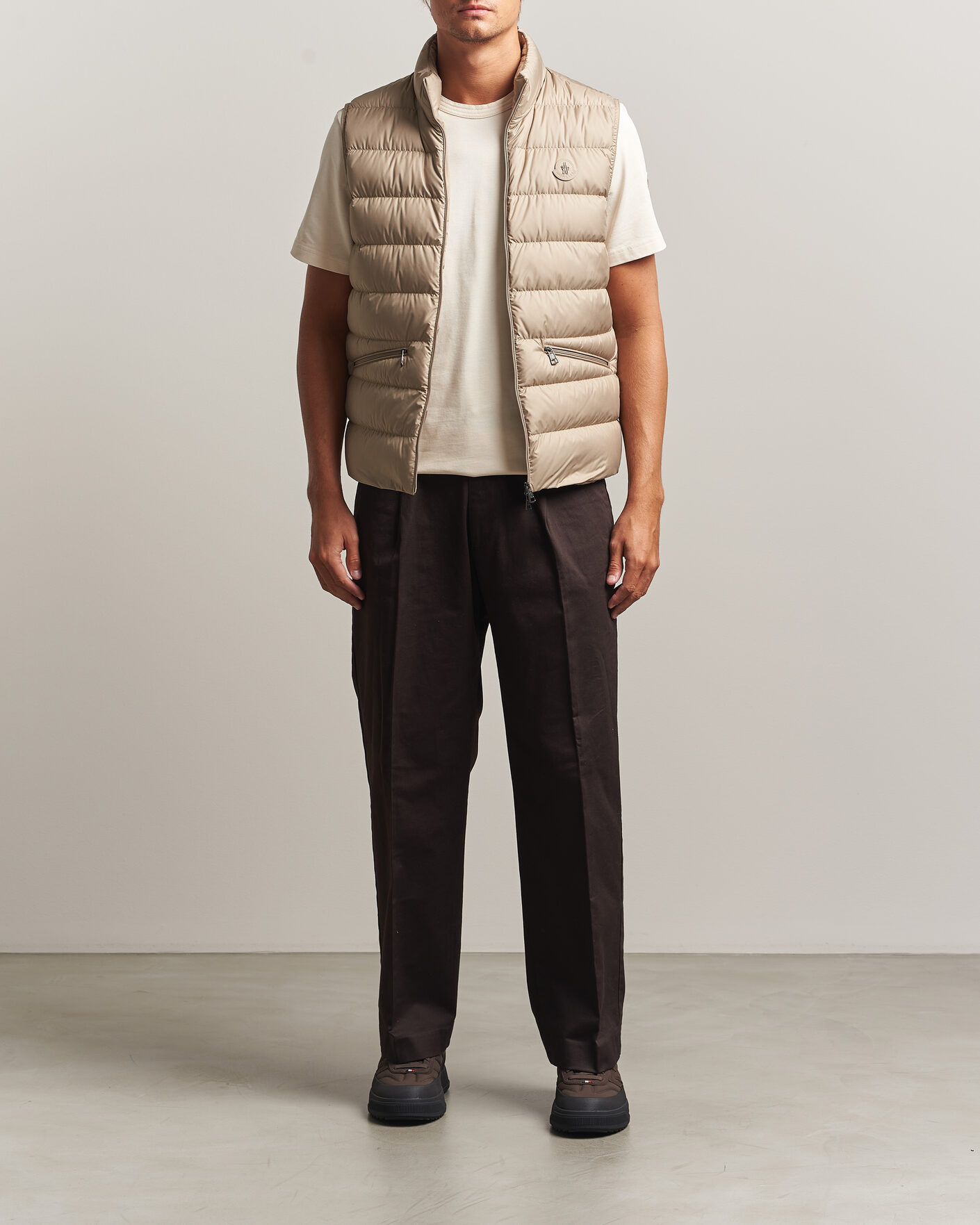 Heren | Gilets | Moncler | Treompan Down Vest Brown