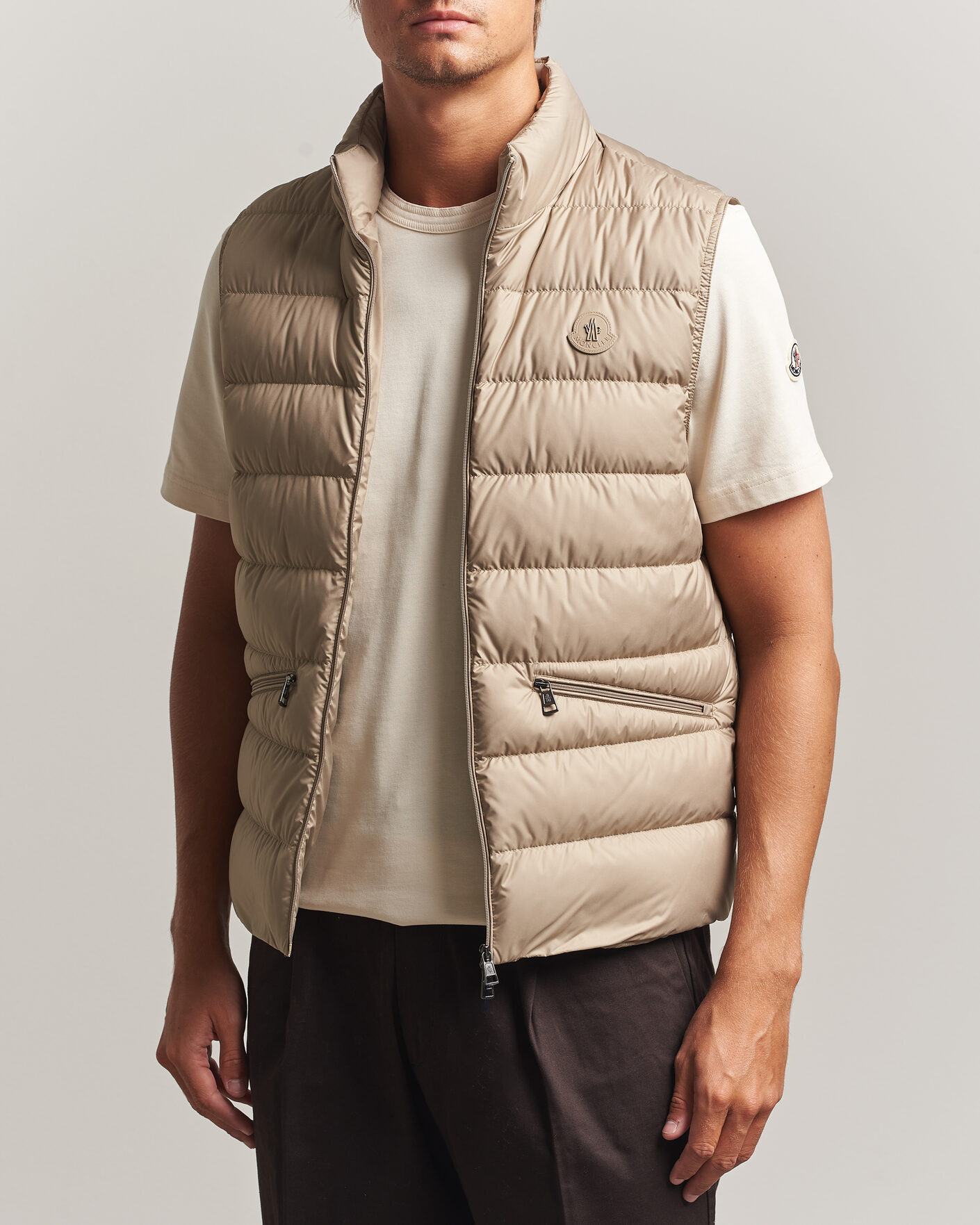 Heren | Gilets | Moncler | Treompan Down Vest Brown
