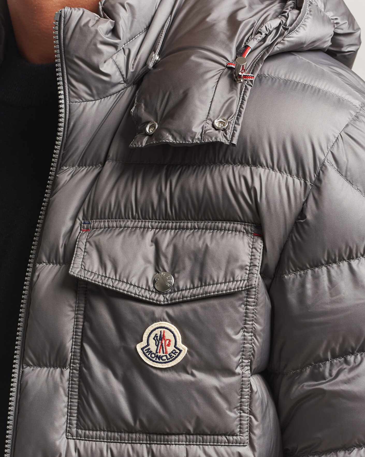 Heren | Jassen | Moncler | Verith Hooded Down Jacket Grey