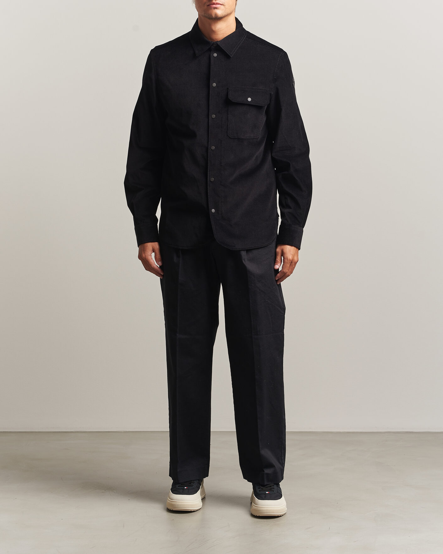 Heren | Overhemden | Moncler | Corduroy Overshirt Black