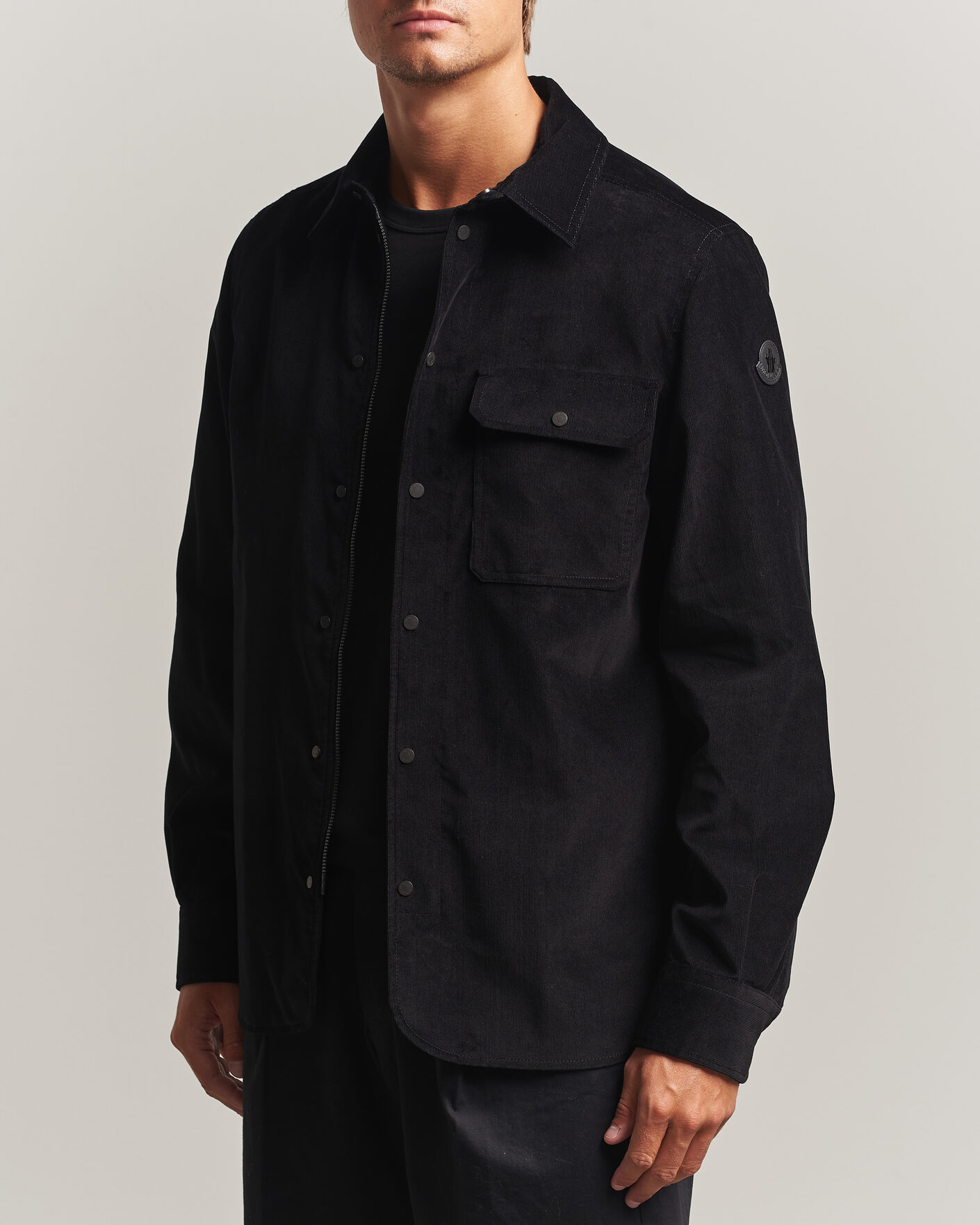 Heren | Overhemden | Moncler | Corduroy Overshirt Black