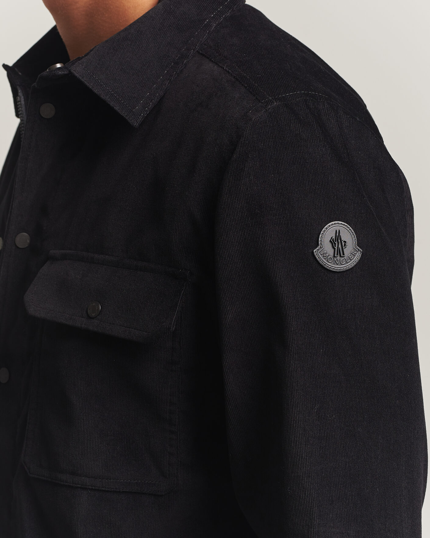 Heren | Overhemden | Moncler | Corduroy Overshirt Black