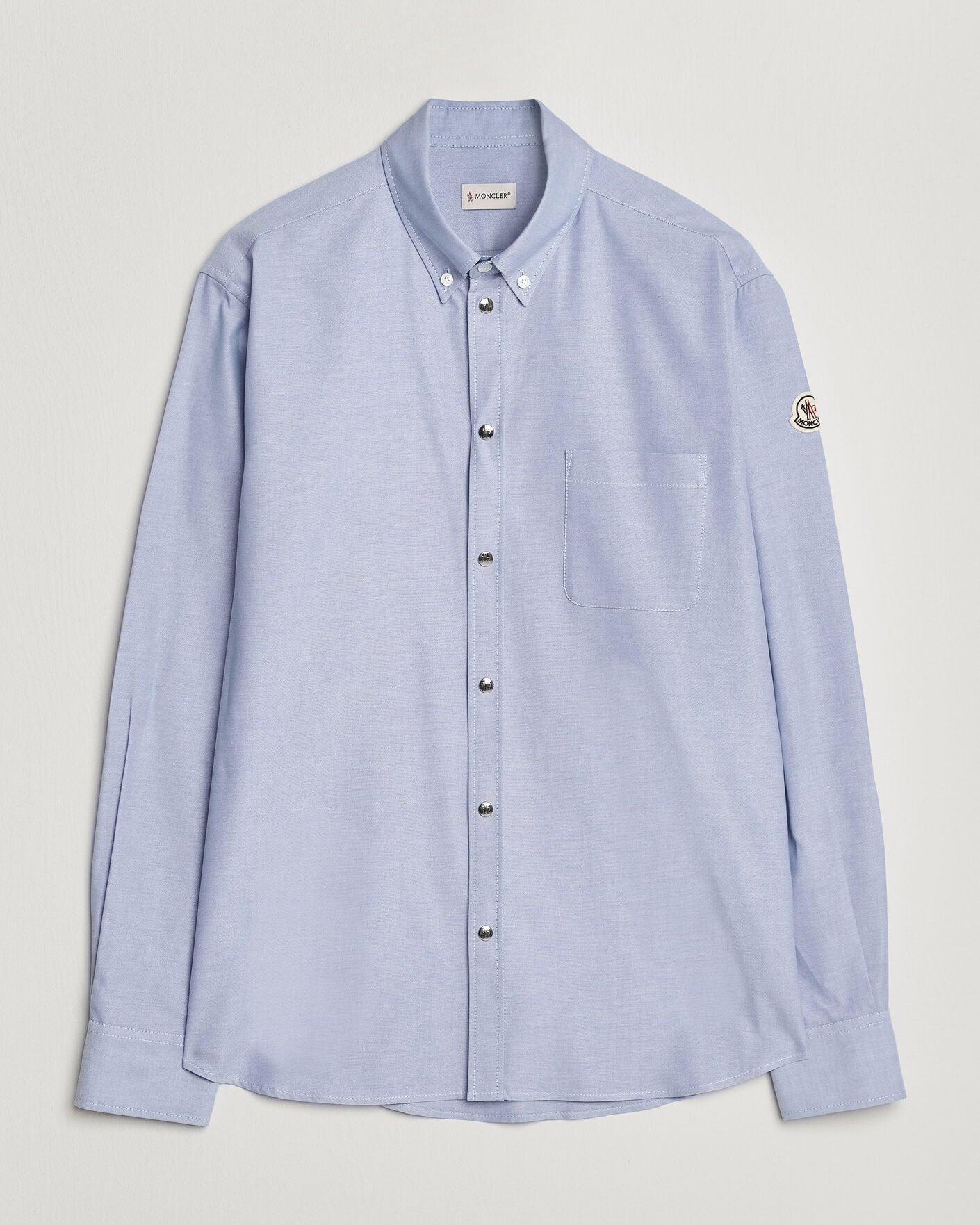 Heren | Overhemden | Moncler | Popeline Shirt Light Blue