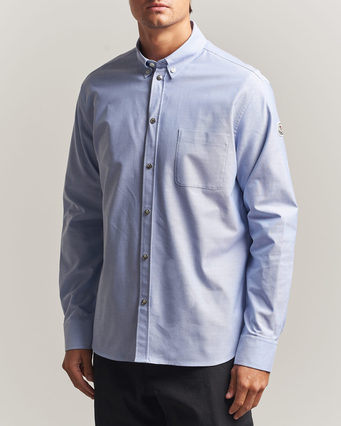 Heren | Overhemden | Moncler | Popeline Shirt Light Blue