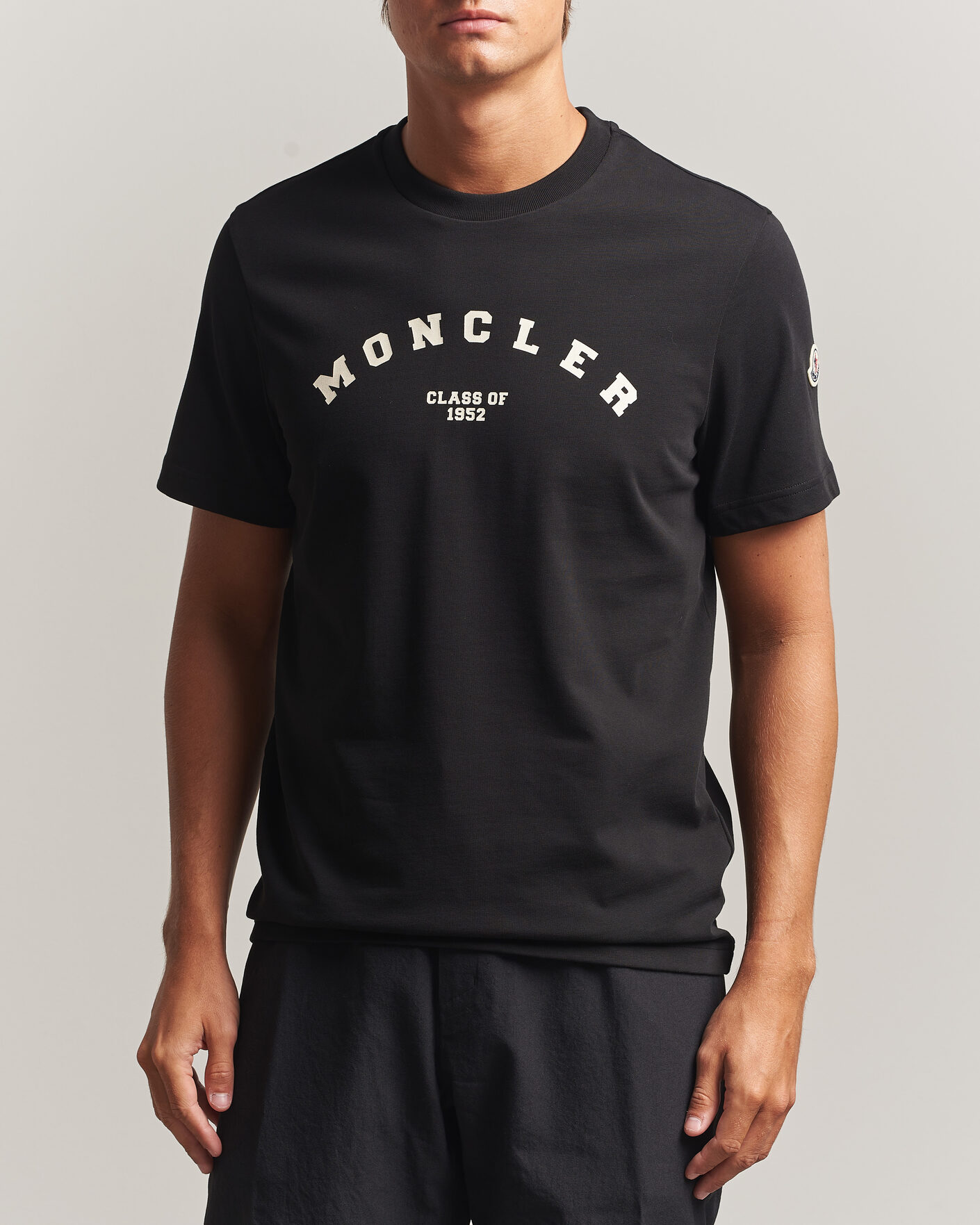 Heren | T-shirts | Moncler | College Logo T-Shirt Black