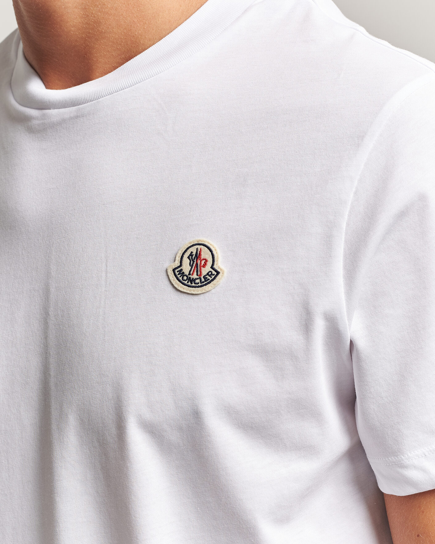 Heren | T-shirts | Moncler | 3-Pack Logo T-Shirts Blue/Military/White