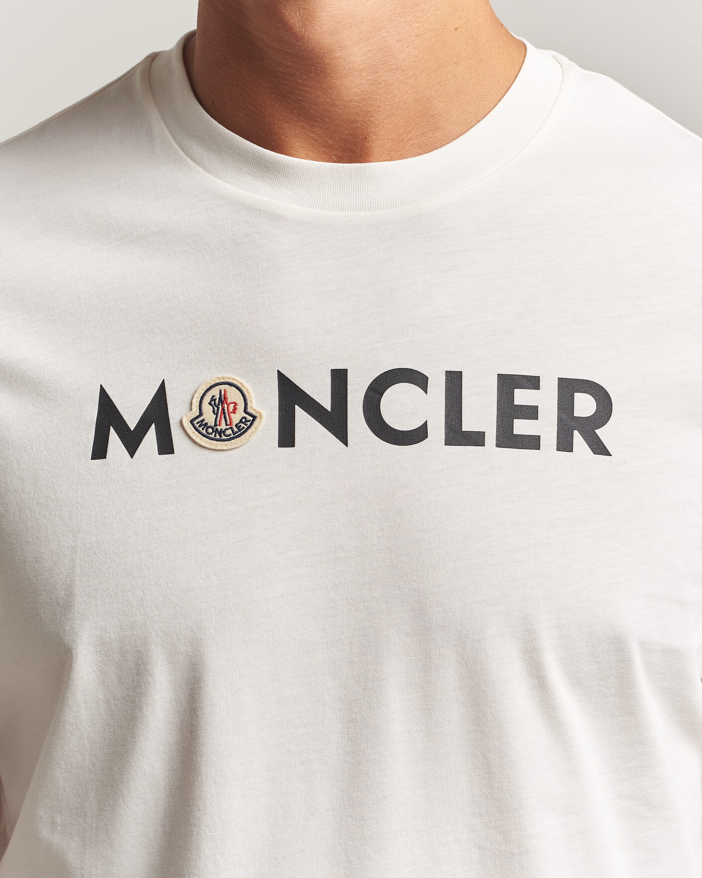 Heren | T-shirts | Moncler | Logo Lettering T-Shirts White
