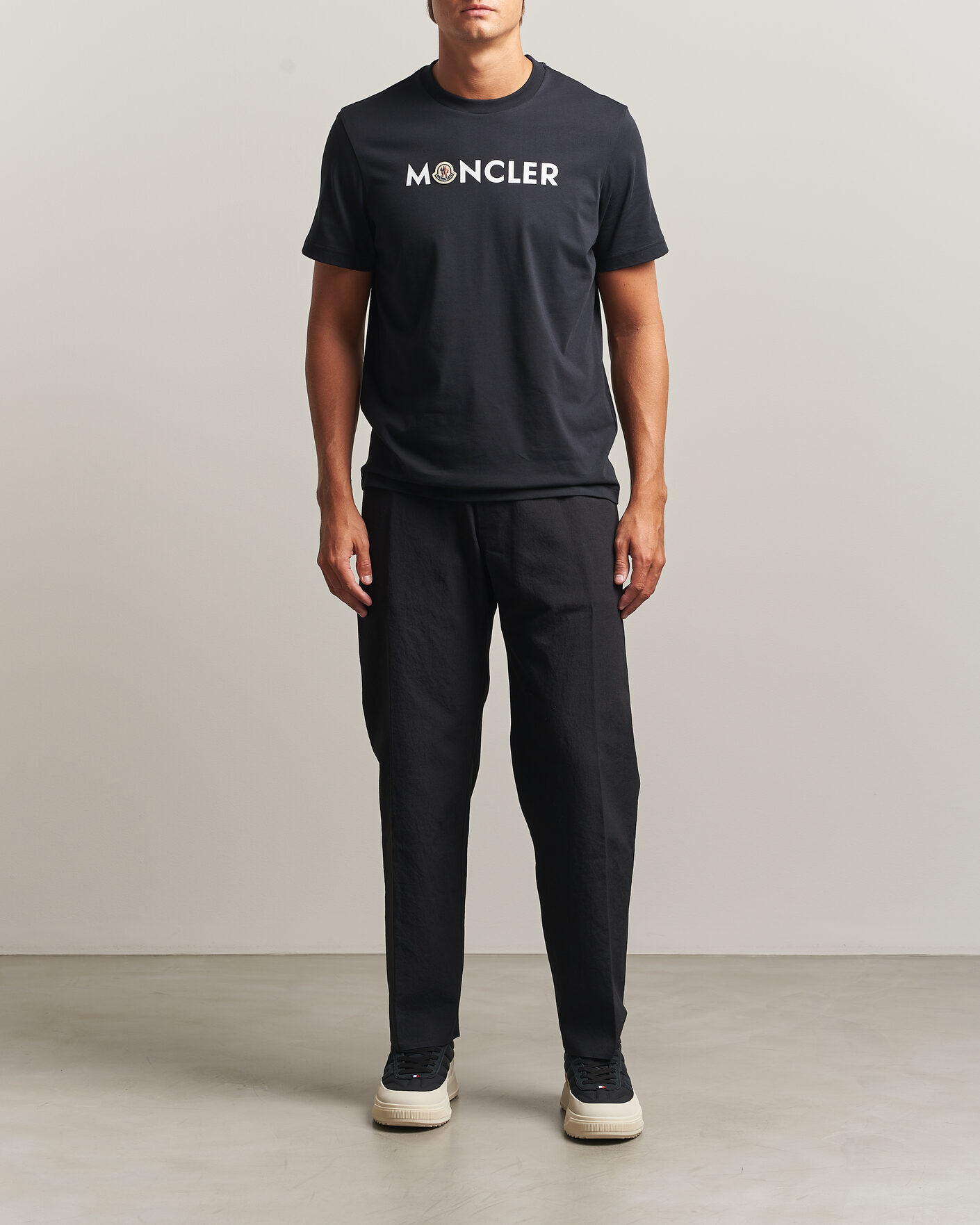 Heren | T-shirts | Moncler | Logo Lettering T-Shirts Navy