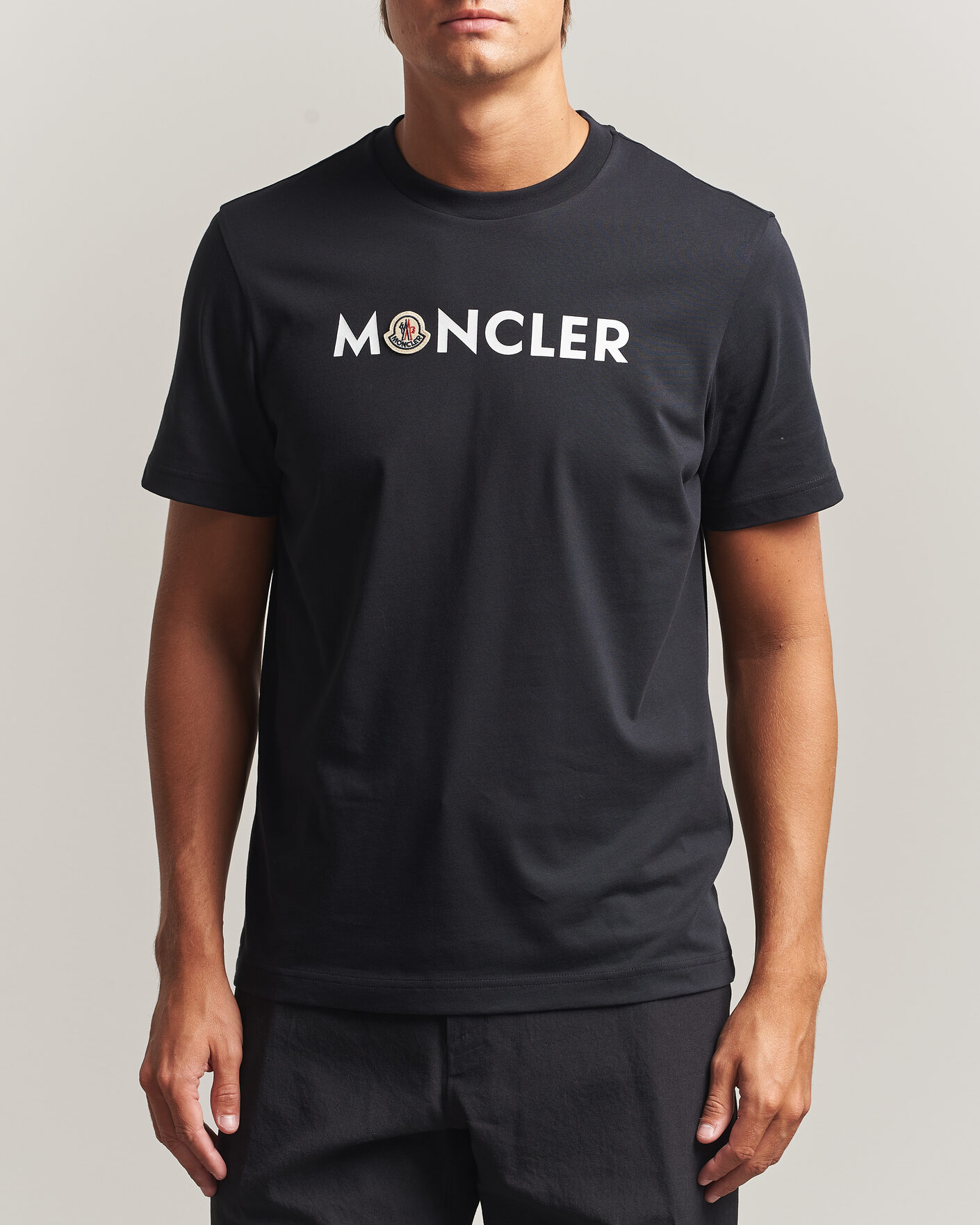 Heren | T-shirts | Moncler | Logo Lettering T-Shirts Navy