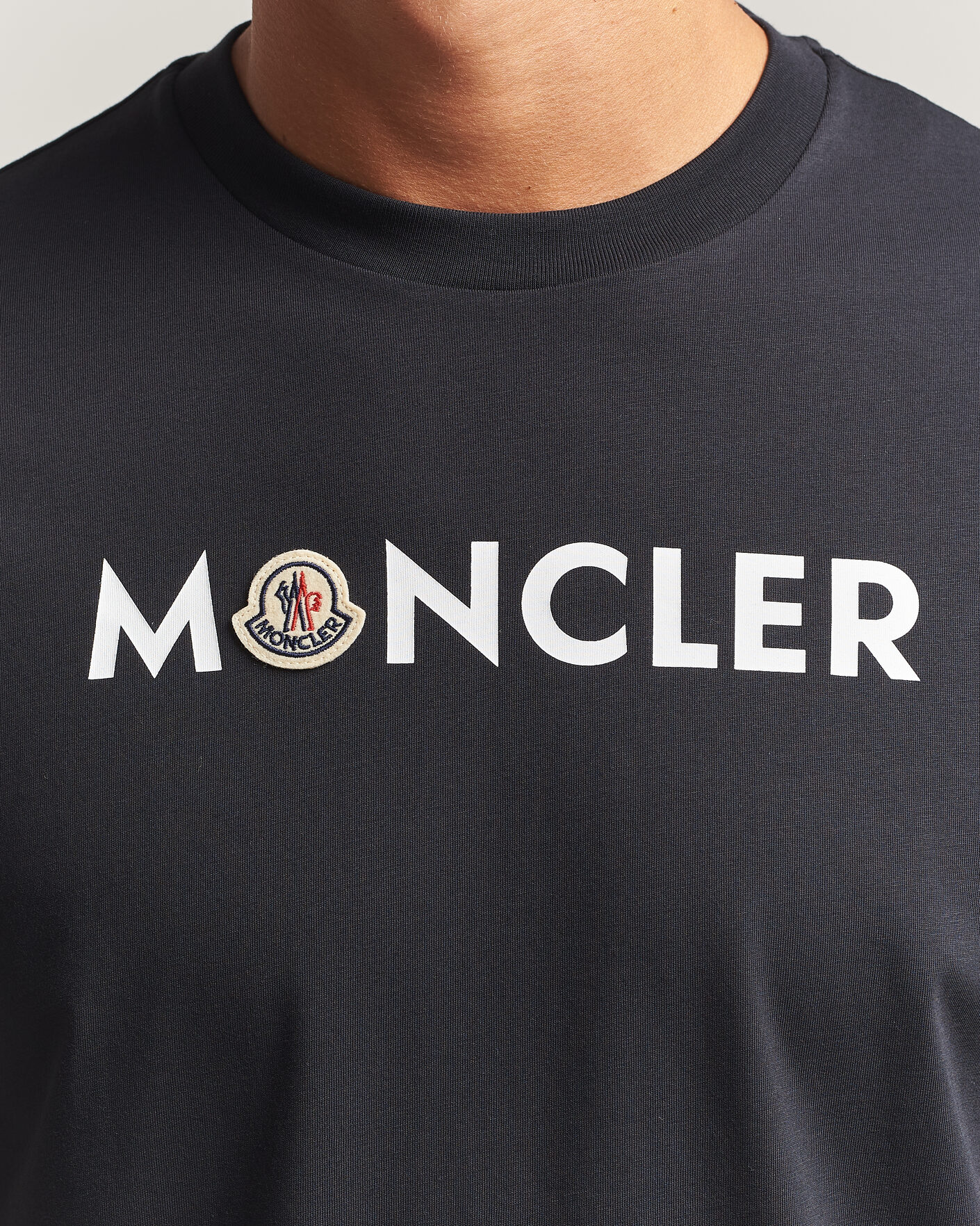 Heren | T-shirts | Moncler | Logo Lettering T-Shirts Navy