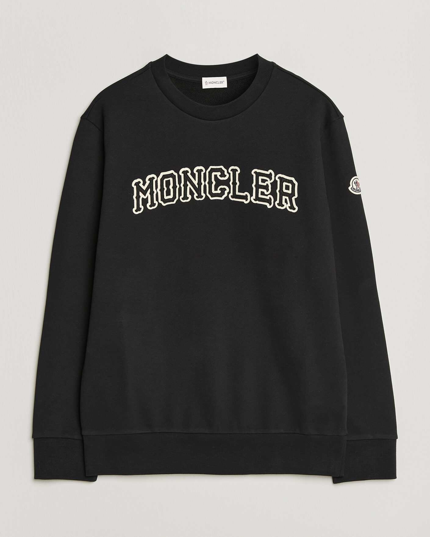Heren | Truien | Moncler | College Logo Sweatshirt Black