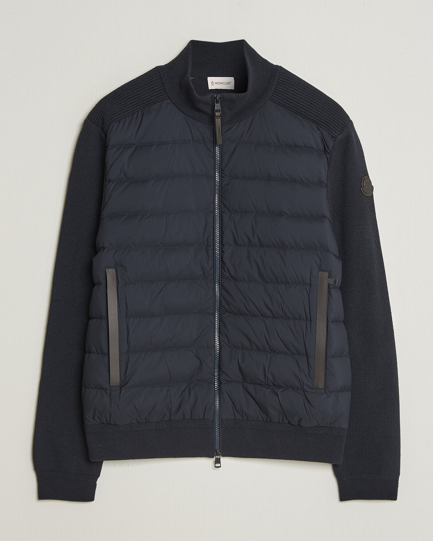 Heren | Jassen | Moncler | Wool/Cashmere Hybrid Jacket Navy
