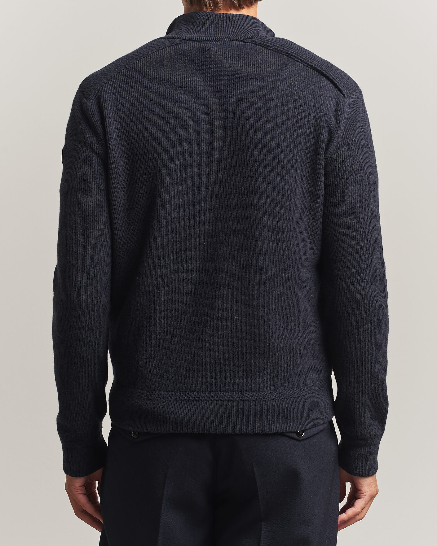 Heren | Jassen | Moncler | Wool/Cashmere Hybrid Jacket Navy