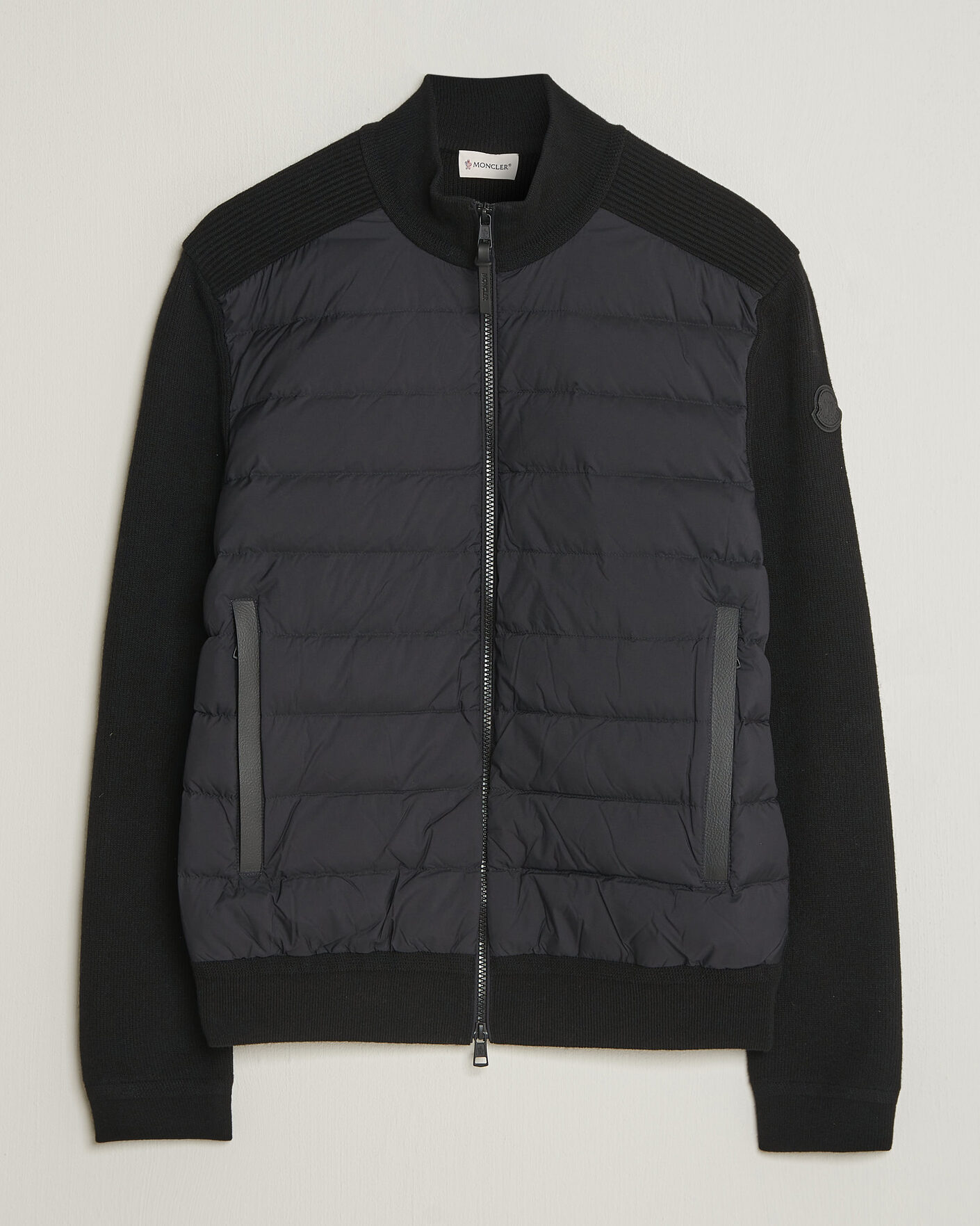 Heren | Jassen | Moncler | Wool/Cashmere Hybrid Jacket Black