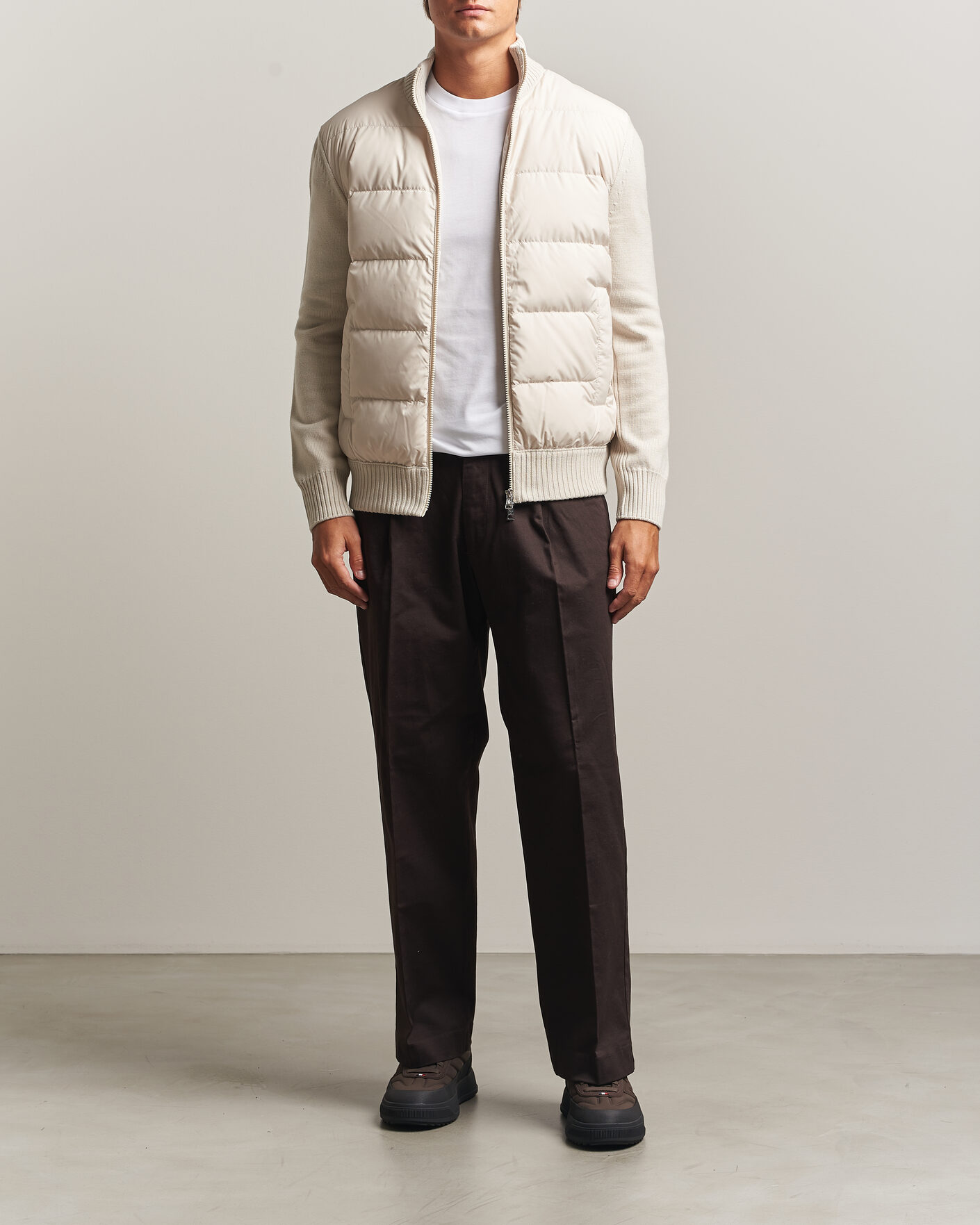 Heren | Jassen | Moncler | Padded Hybrid Jacket Grey