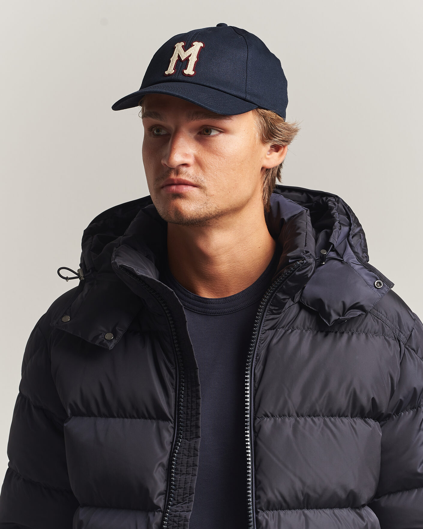 Heren | Hoeden en petten | Moncler | College Logo Baseball Cap Navy