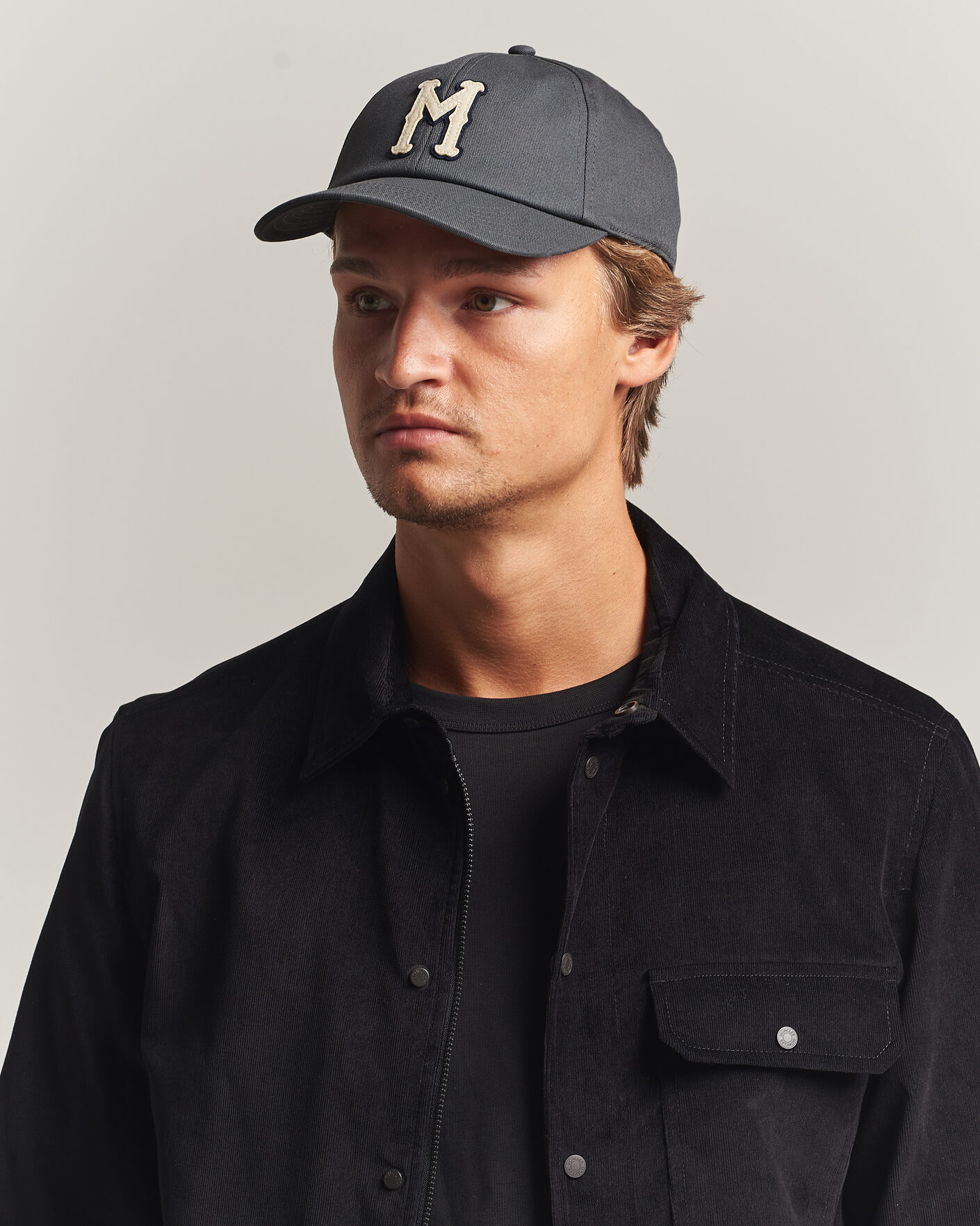 Heren | Hoeden en petten | Moncler | College Logo Baseball Cap Grey