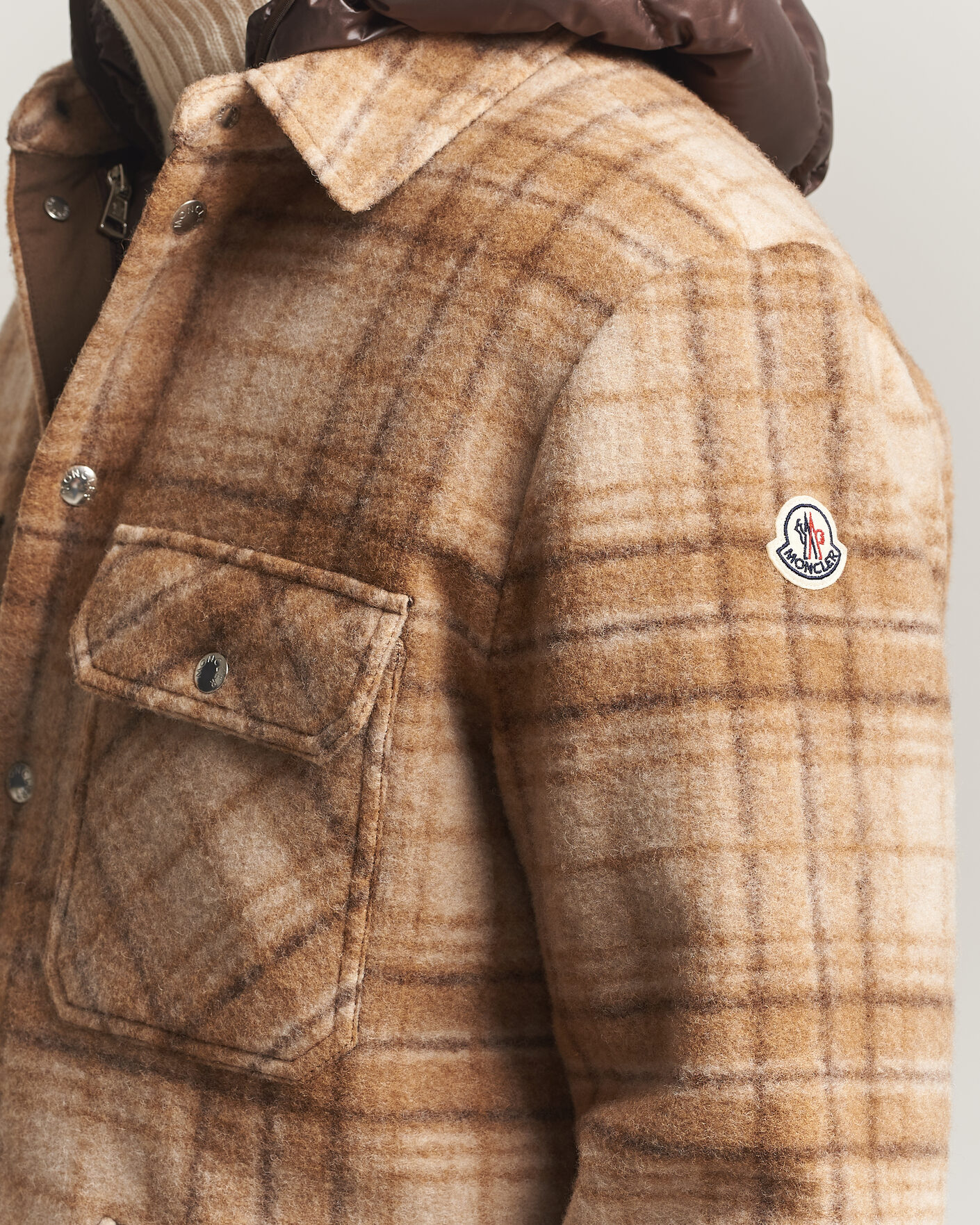 Heren | Jassen | Moncler | Nyvalin Shirt Jacket Brown Check