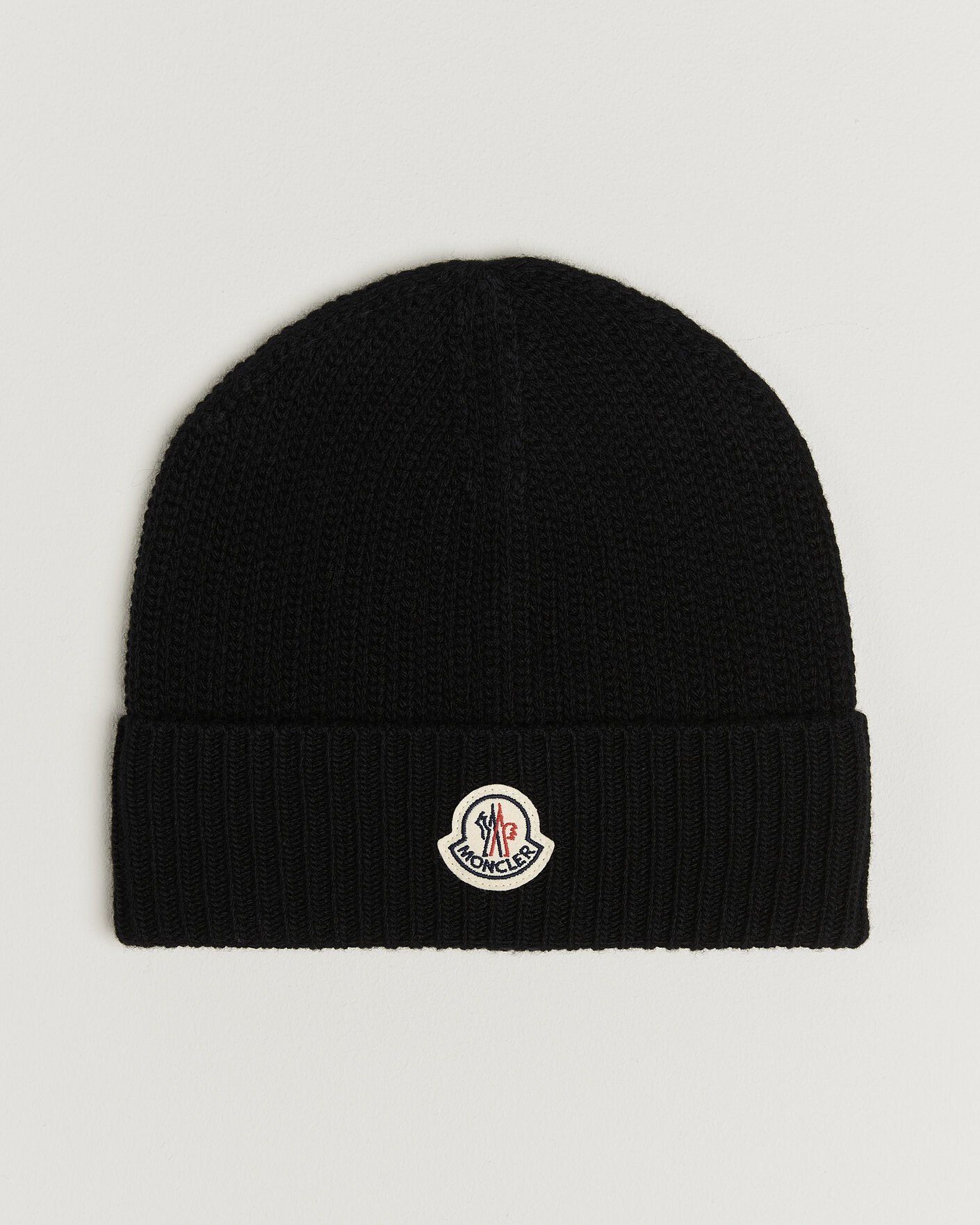 Heren | Mutsen | Moncler | Rib Wool Beanie Black