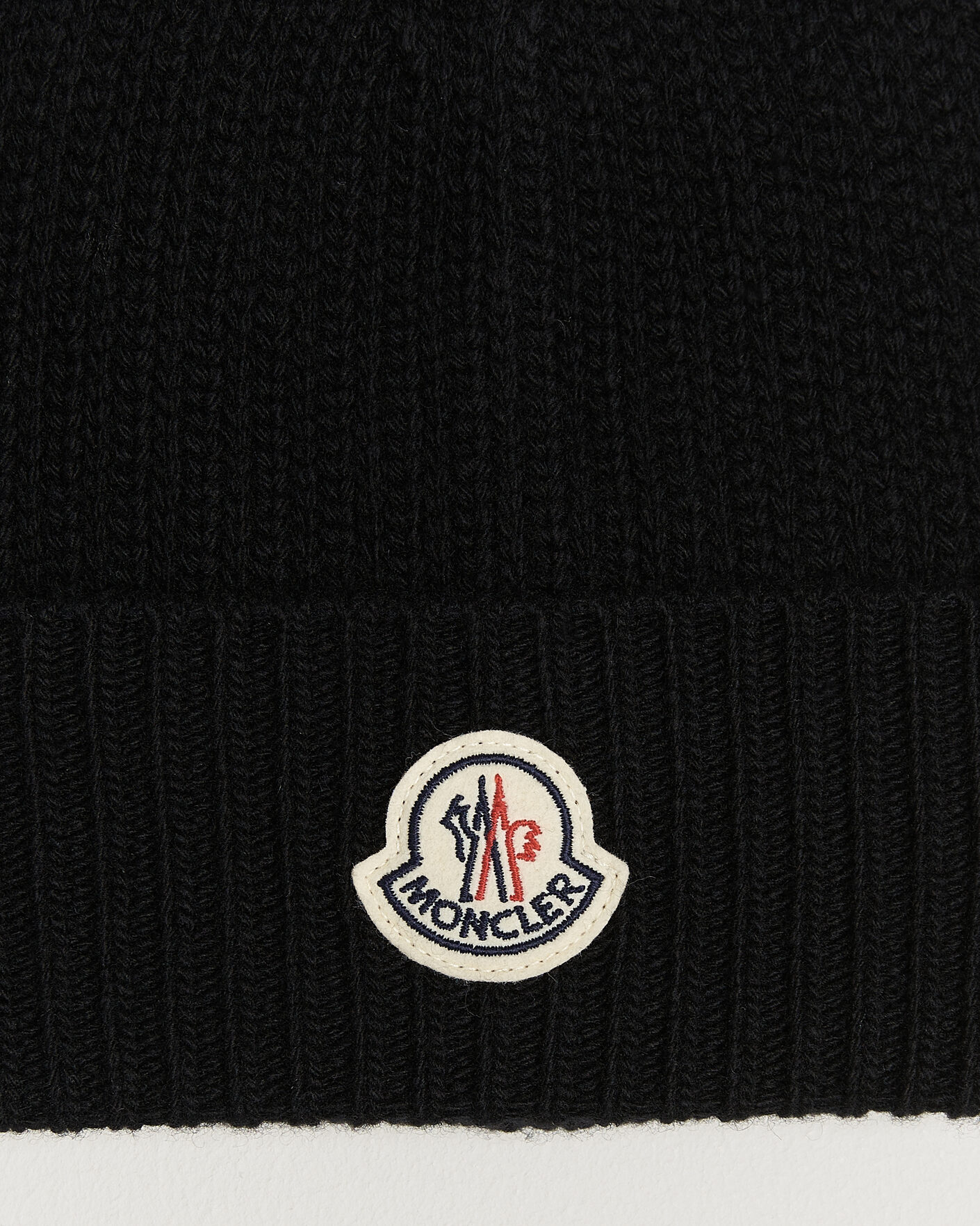 Heren | Mutsen | Moncler | Rib Wool Beanie Black