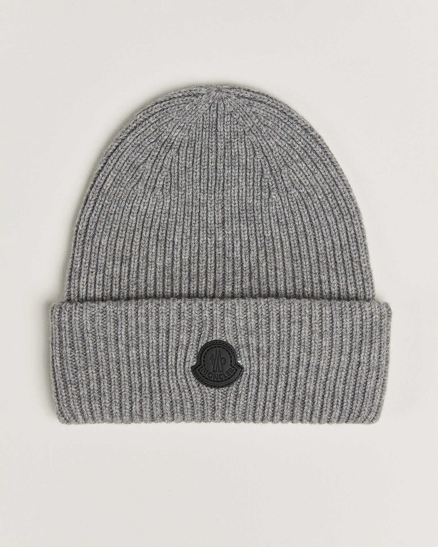 Heren | Mutsen | Moncler | Rib Cashmere Beanie Grey