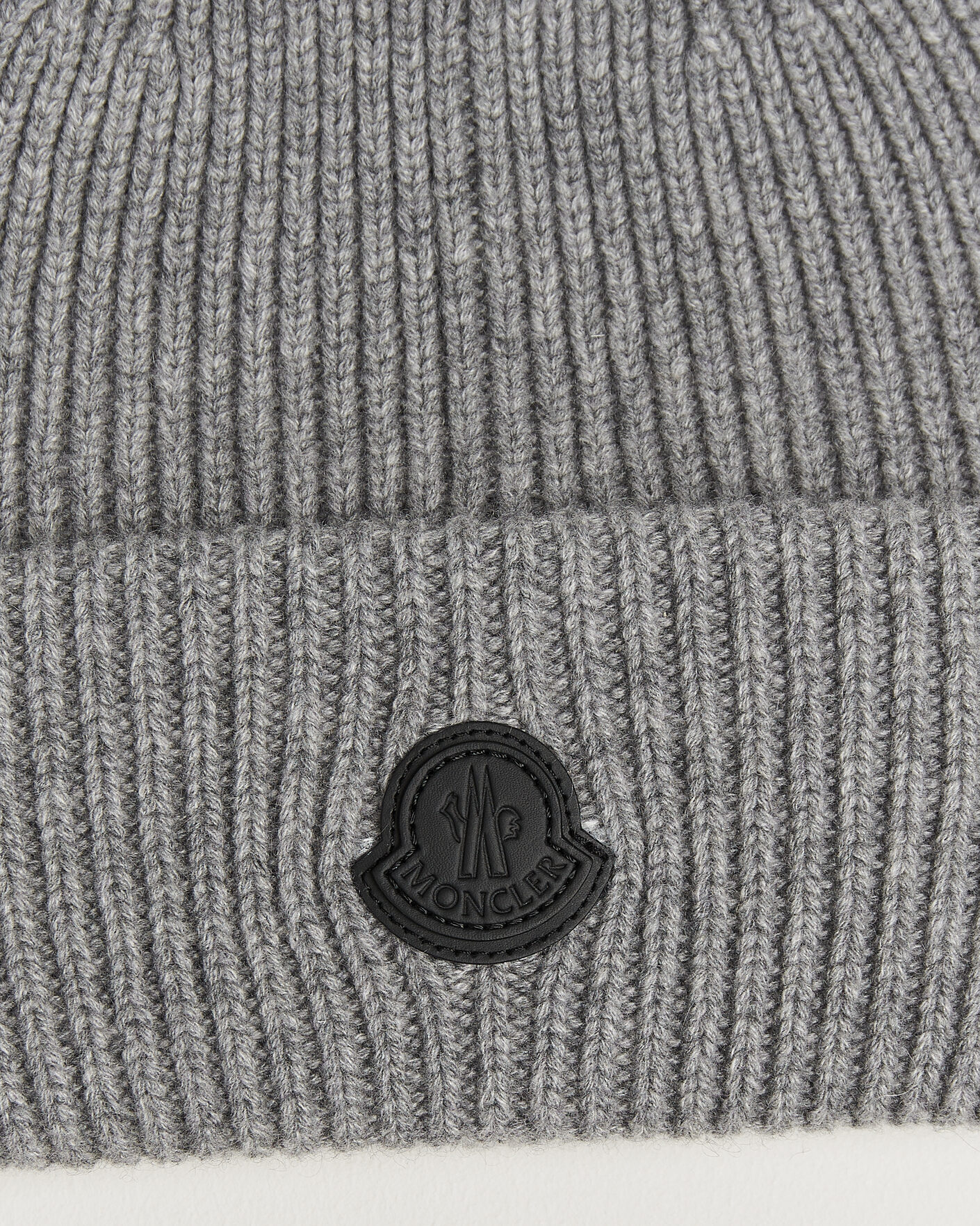 Heren | Mutsen | Moncler | Rib Cashmere Beanie Grey