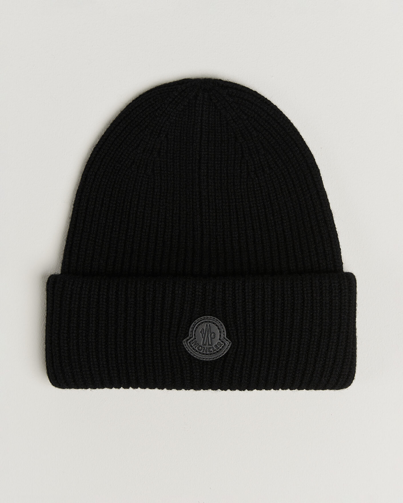 Heren | Mutsen | Moncler | Rib Cashmere Beanie Black