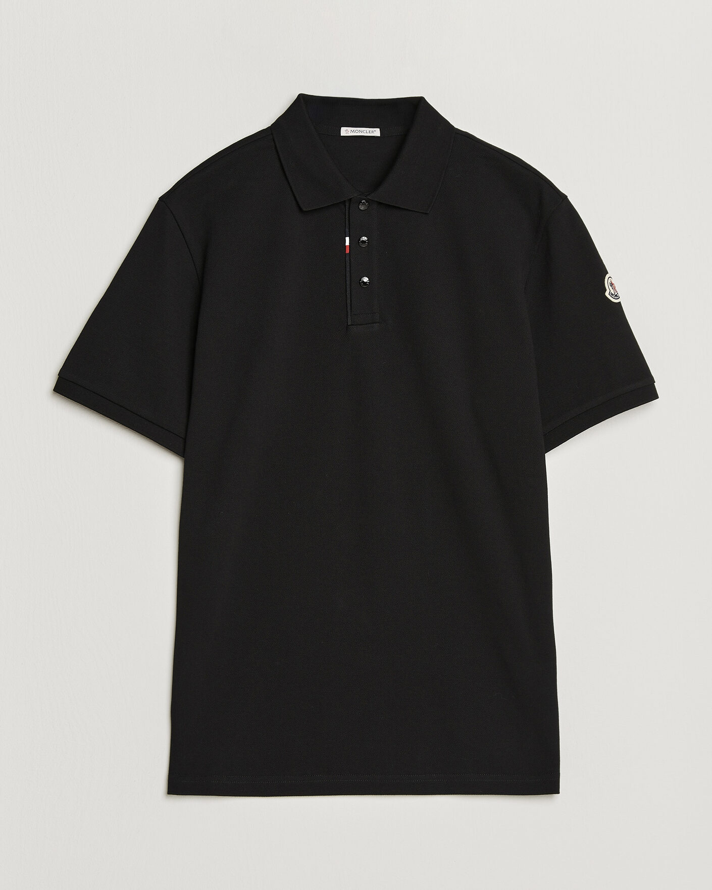 Heren | Polo's | Moncler | Short Sleeve Polo Black