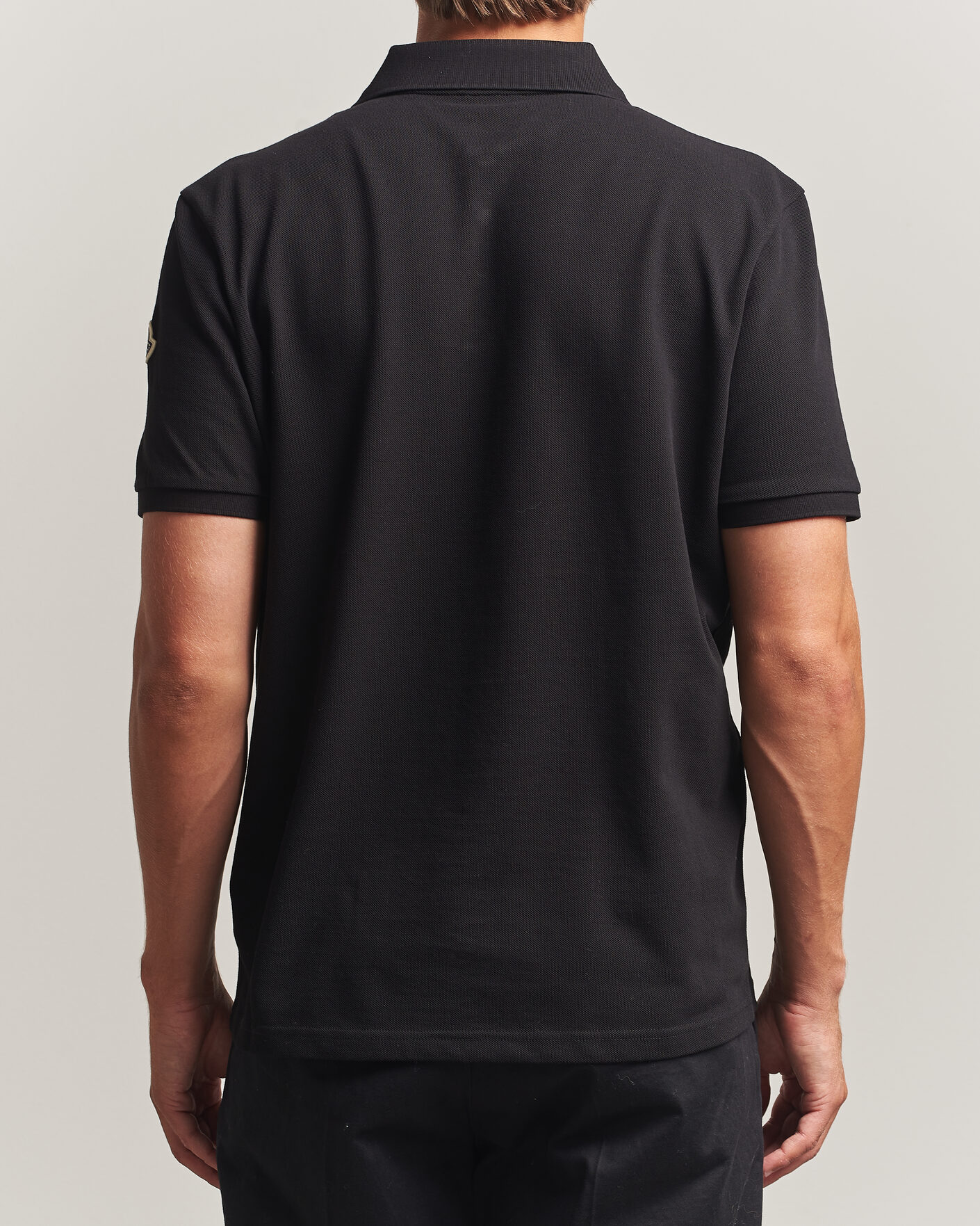 Heren | Polo's | Moncler | Short Sleeve Polo Black