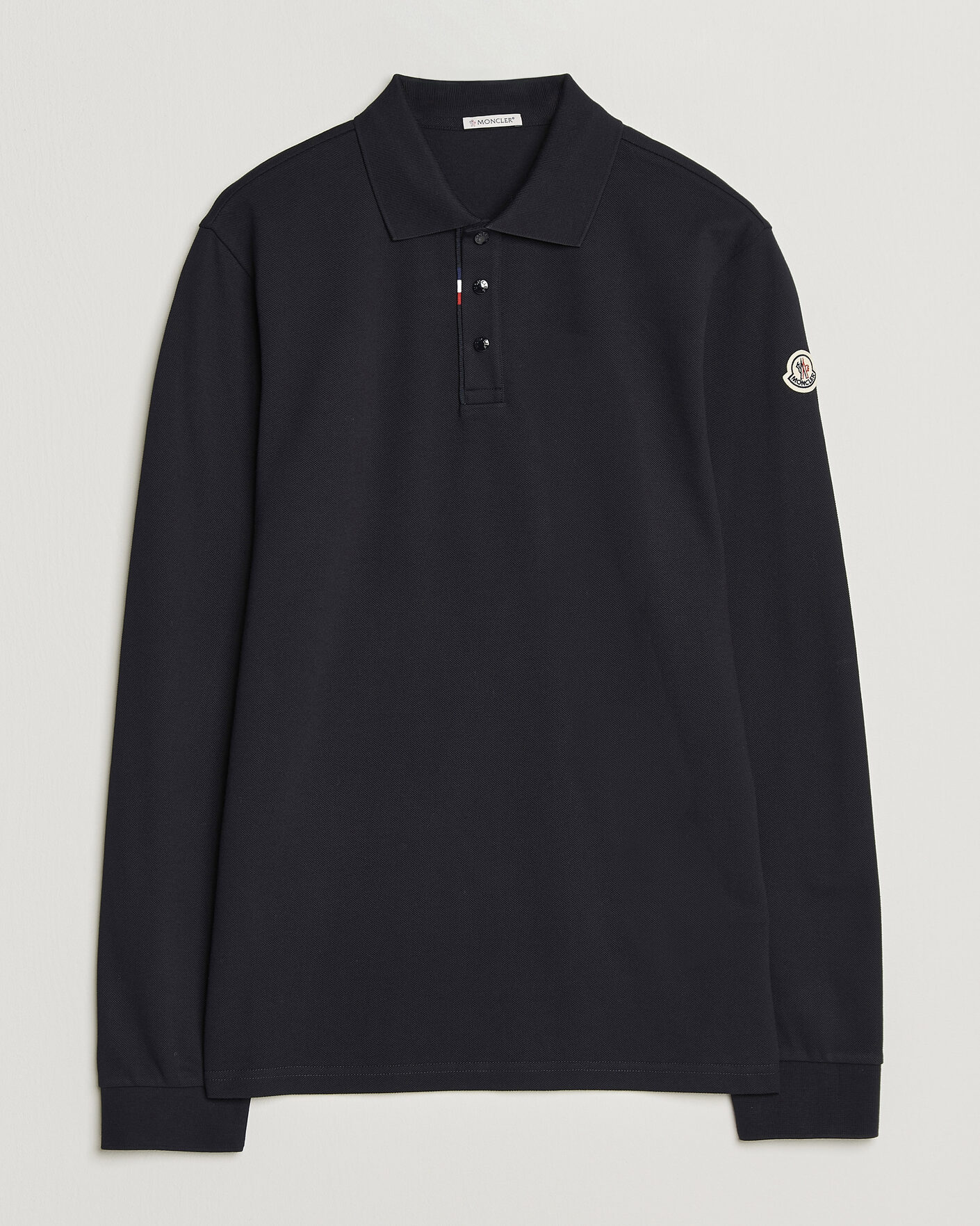 Heren | Polo's | Moncler | Long Sleeve Polo Navy