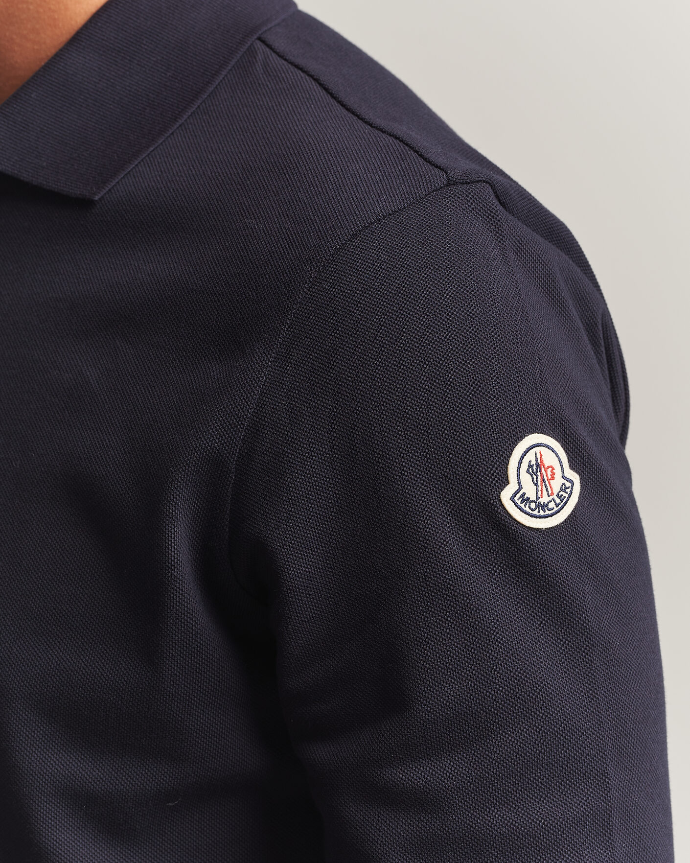 Heren | Polo's | Moncler | Long Sleeve Polo Navy