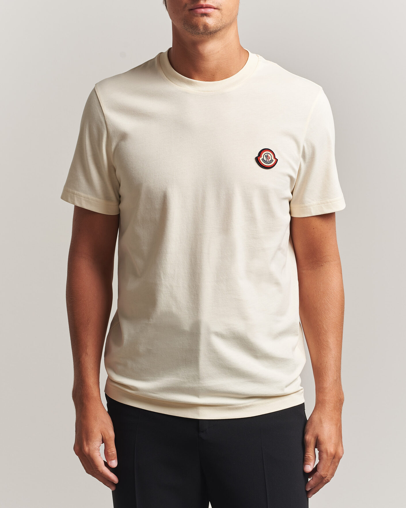 Heren | T-shirts | Moncler | Logo T-Shirt Off White