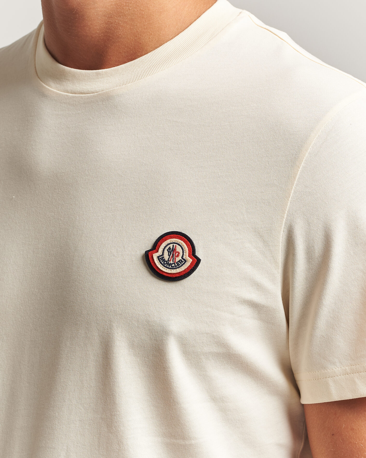 Heren | T-shirts | Moncler | Logo T-Shirt Off White