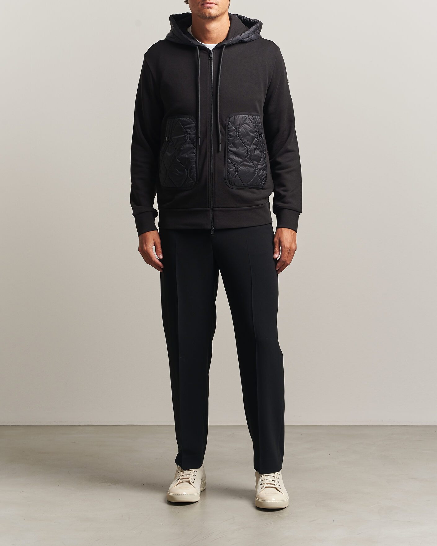 Heren | Truien | Moncler | Full Zip Hoodie Black