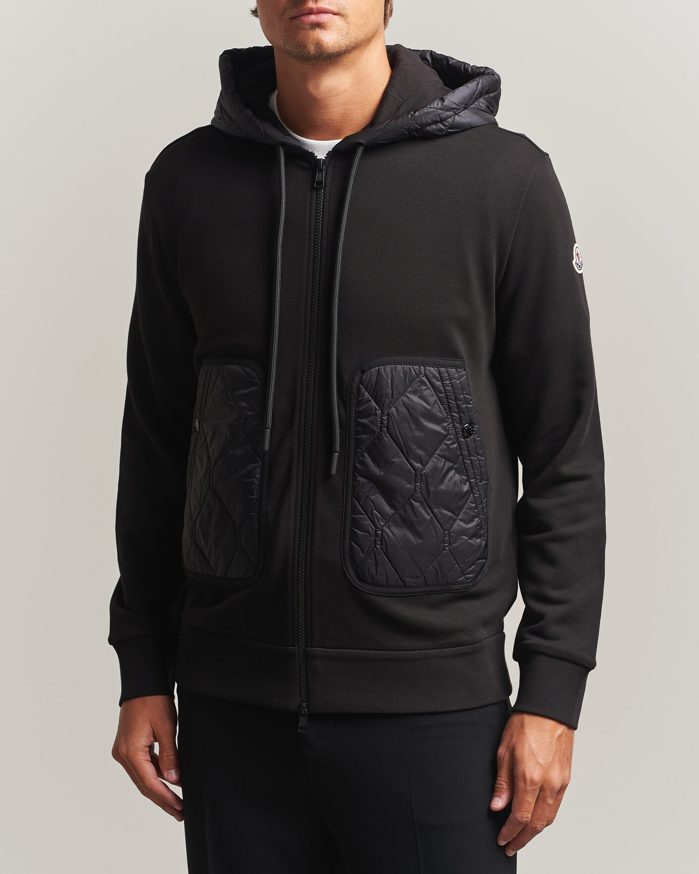 Heren | Truien | Moncler | Full Zip Hoodie Black